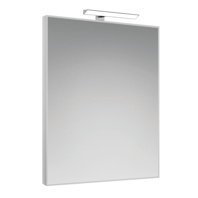 Specchio con illuminazione integrata bagno rettangolare Frame L 60 x H 80 x P 2.5 cm