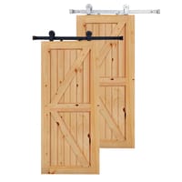 RAIL + EMBELLECEDOR ACERO PUERTA MADERA - 2