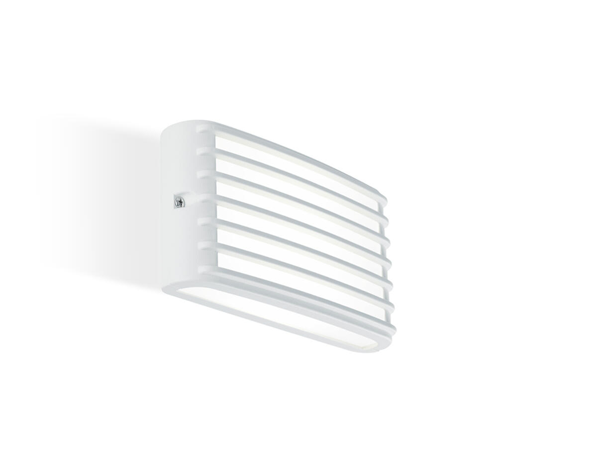 Applique LED moderno da esterno Grid bianco IP65, luce bianco naturale 1070 lumen, SOVIL - 3