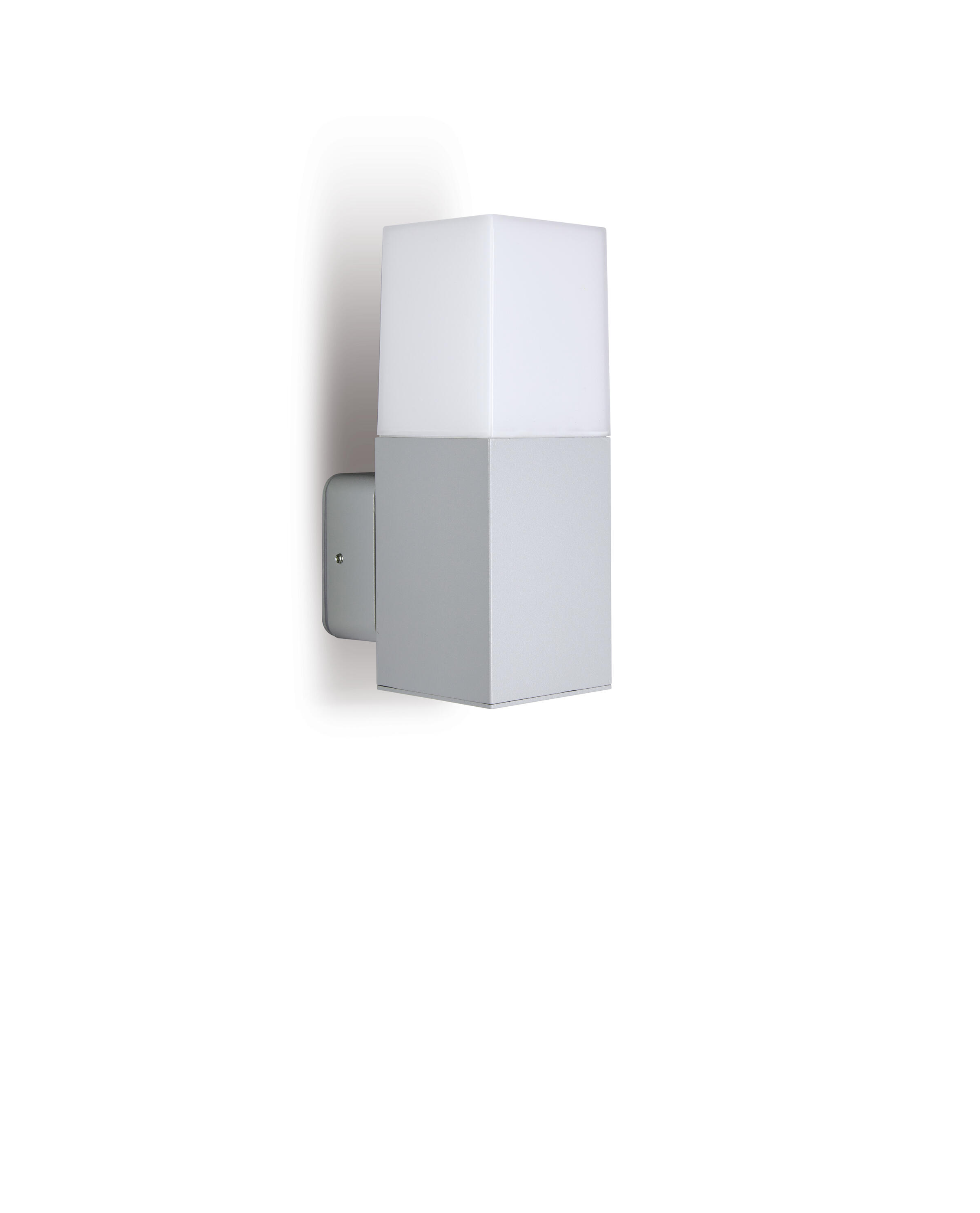 Applique LED moderno da esterno Kube grigio IP54, luce bianco naturale 630 lumen, SOVIL - 3