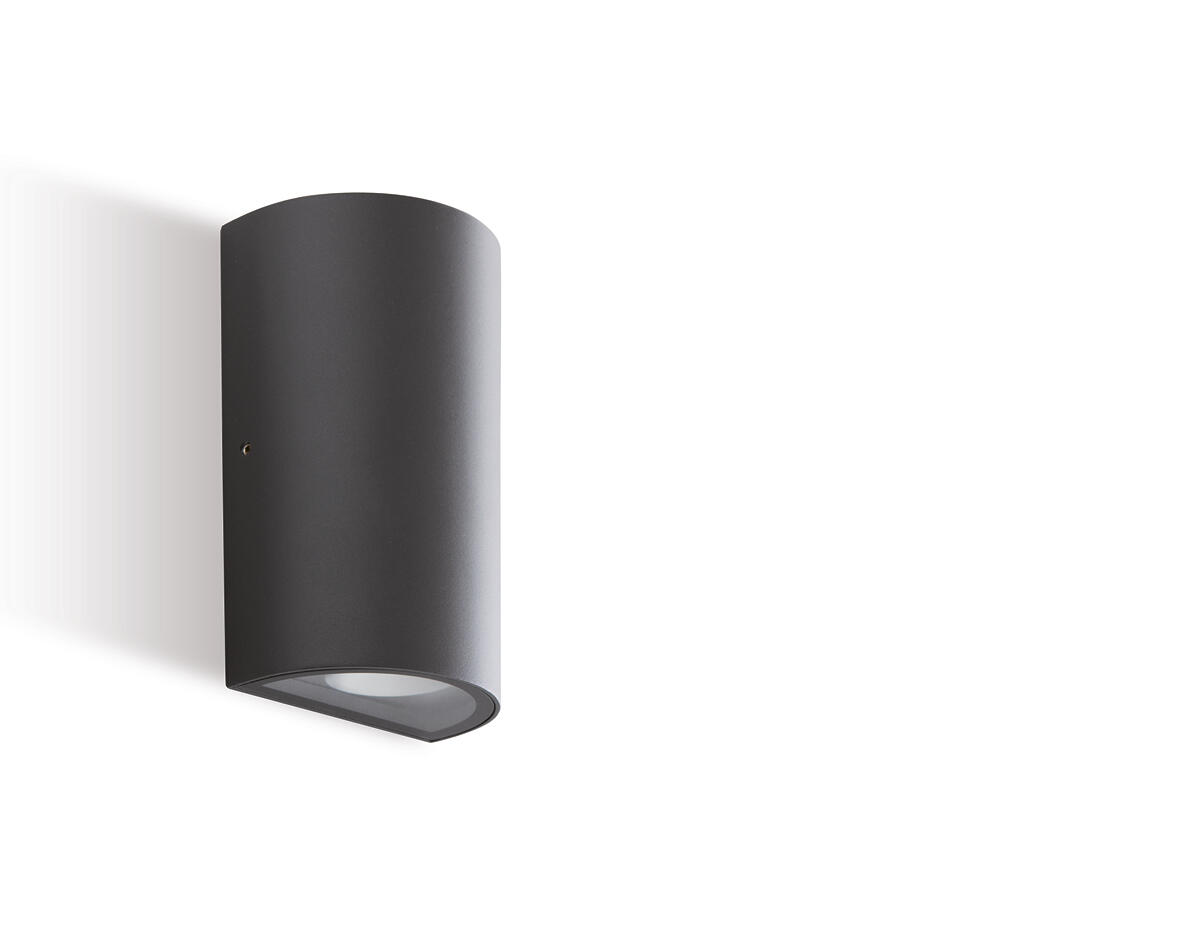 Applique LED moderno da esterno Trump grigio IP54, luce bianco naturale 1160 lumen, SOVIL - 3