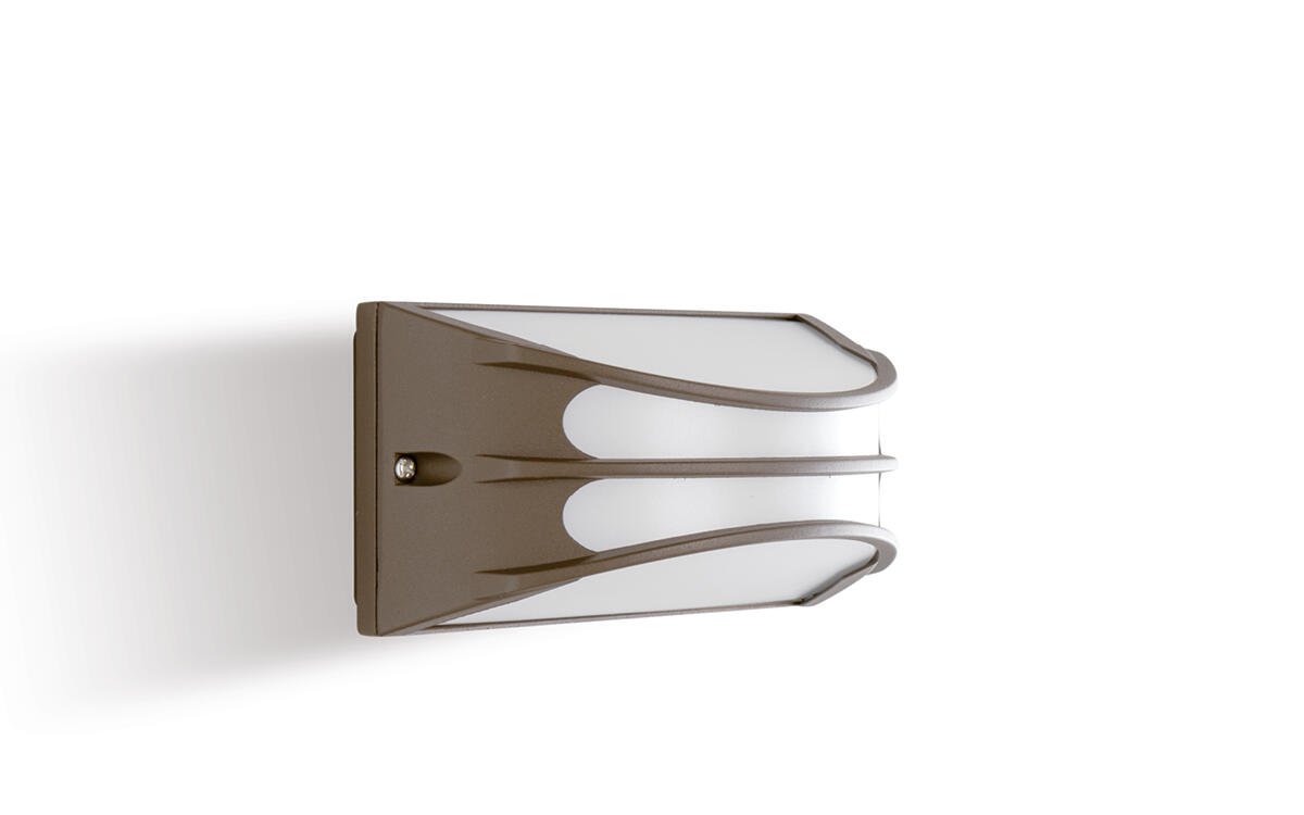 Applique LED moderno da esterno Bra marrone IP65, luce bianco naturale 1070 lumen, SOVIL - 3