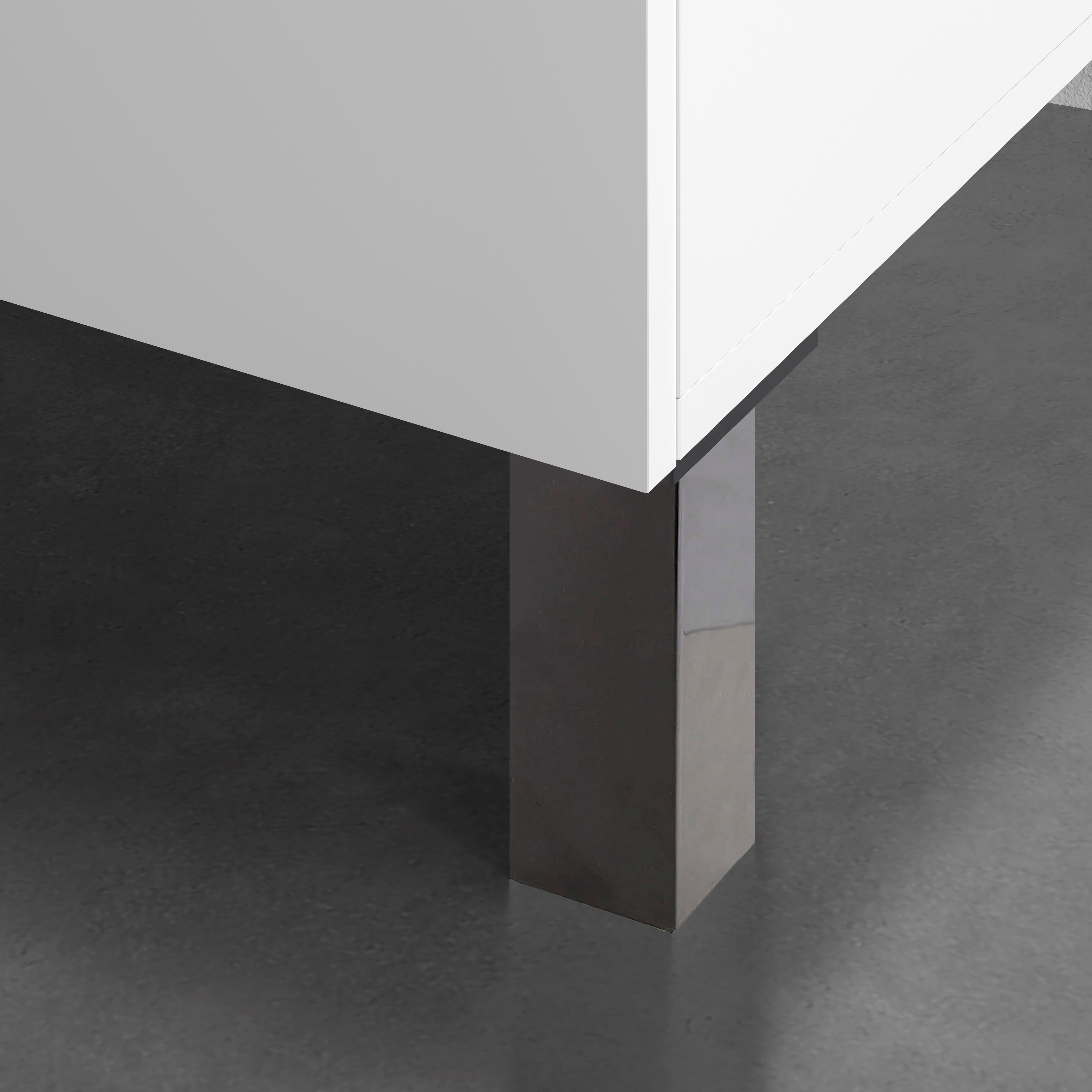 PATA MUEBLE EN PLASTICO ABS 40X40X150MM NEGRO - 2