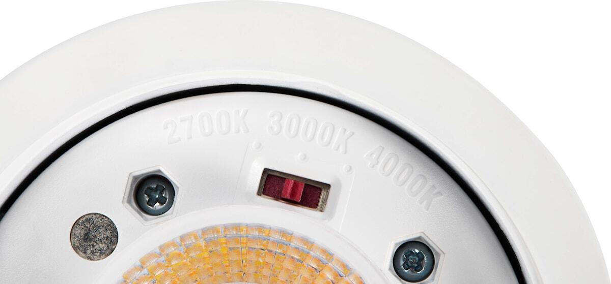 FOCO LED EMPOTRABLE 6W-10W CIRCULAR BLANCO CCT CON SENSOR DE MOVIMEINTO IP65 - 6