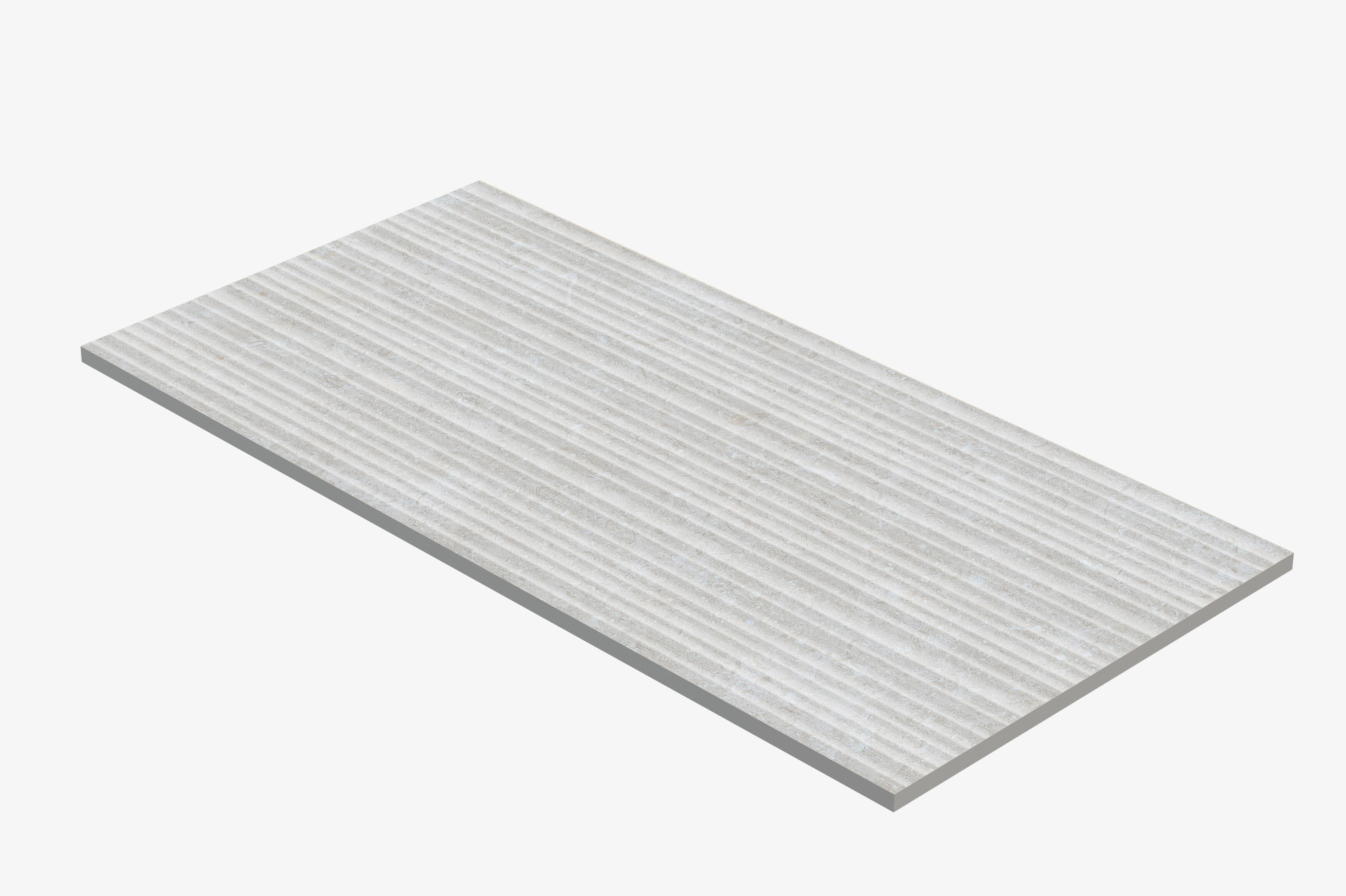 Carrelage mur intérieur effet béton blanc Loft l.30 x L.60 cm ARGENTA 1,44M2 - 4