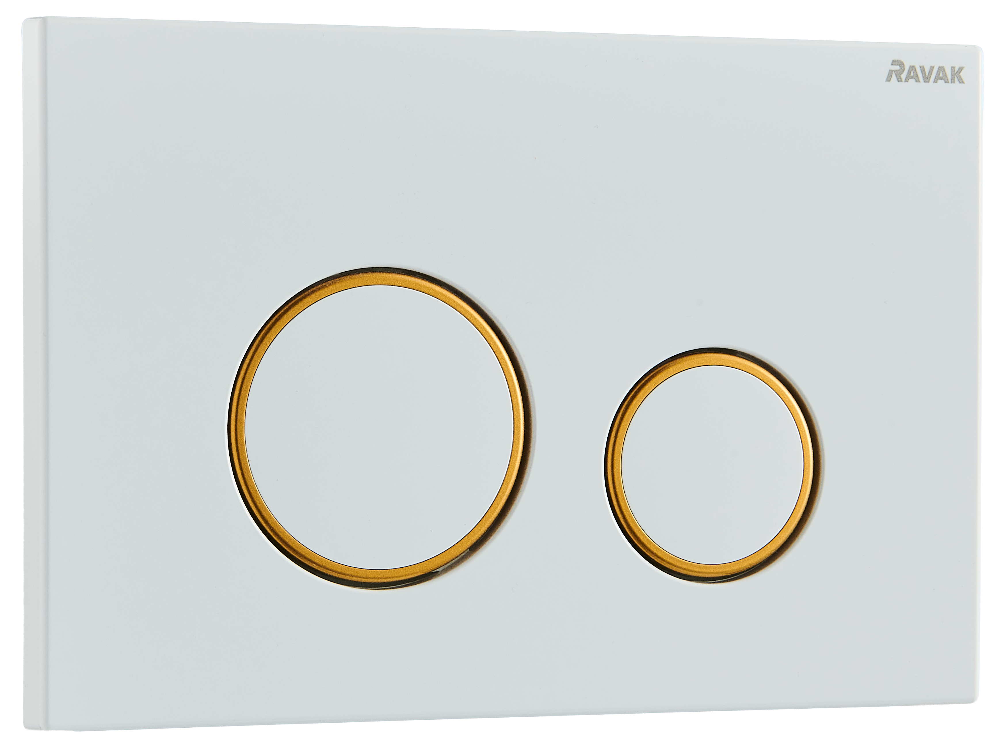 Przycisk spłukujący do stelaża biały/złoty Circle Ravak - 5