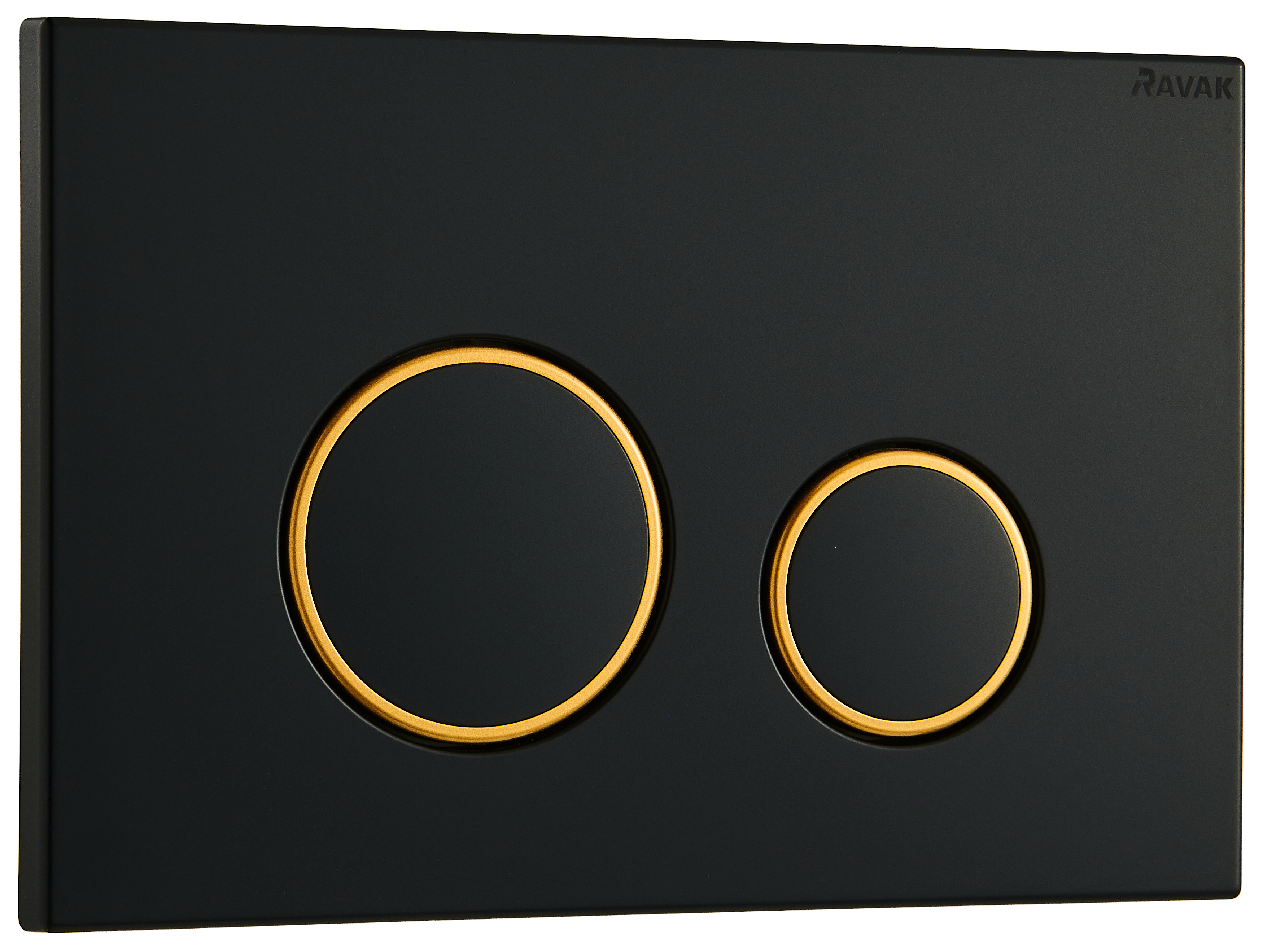 Przycisk spłukujący do stelaża czarno/złoty Circle Ravak - 4