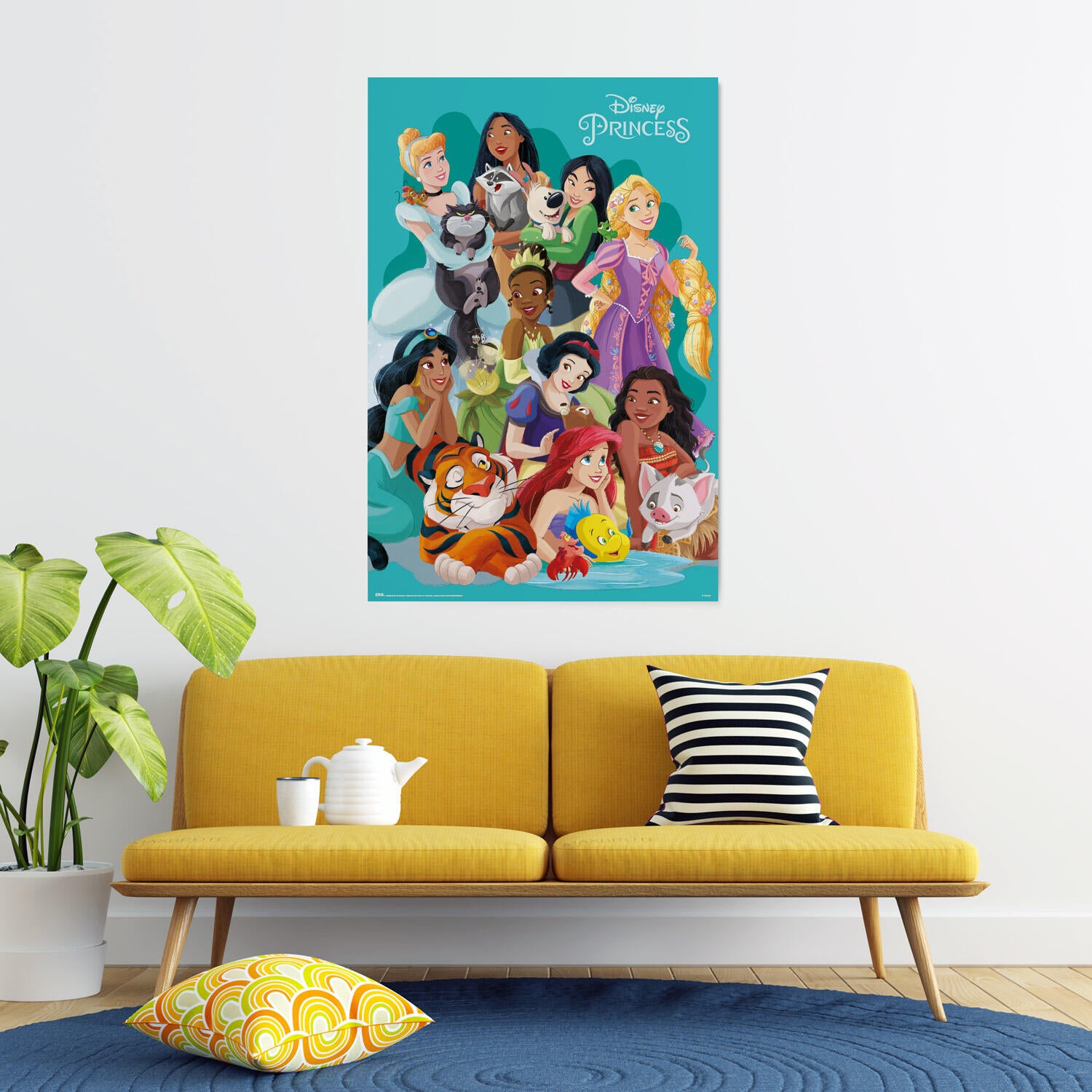 POSTER DISNEY PRINCIPESSE E ANIMALI