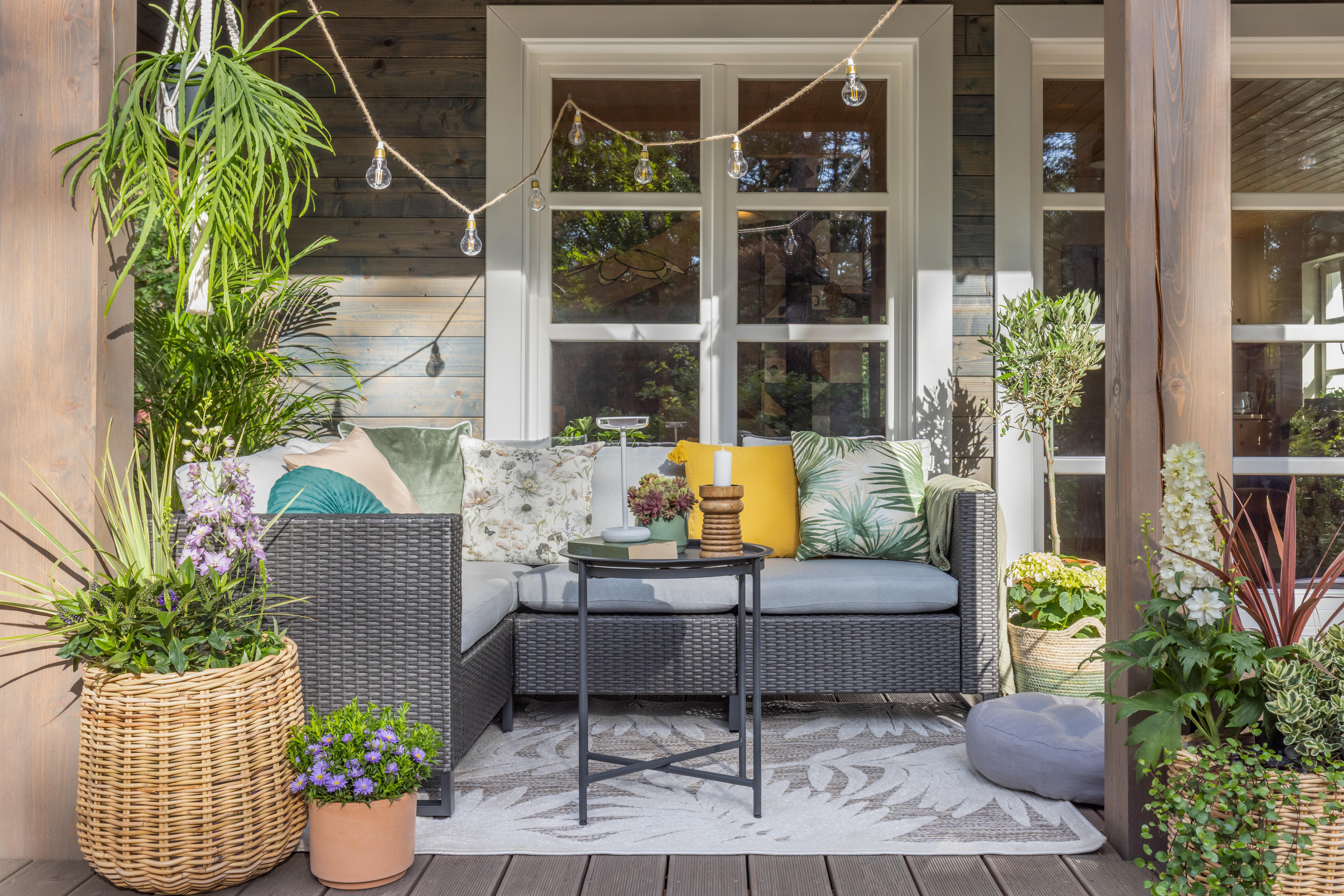 Stolik ogrodowy okrągły Mobis 45 cm antracytowy Naterial - 6