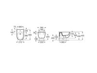 BIDET SUSPENDIDO ROCA MERIDIAN - 4