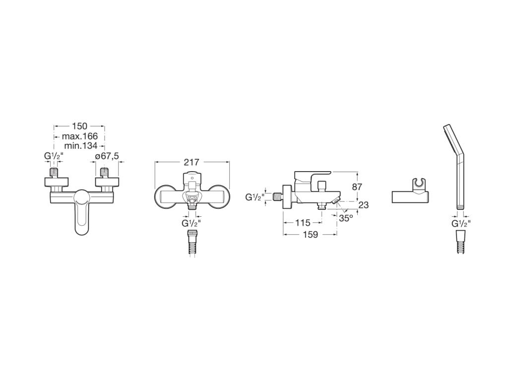 MONOMANDO BAÑERA L20 - 2