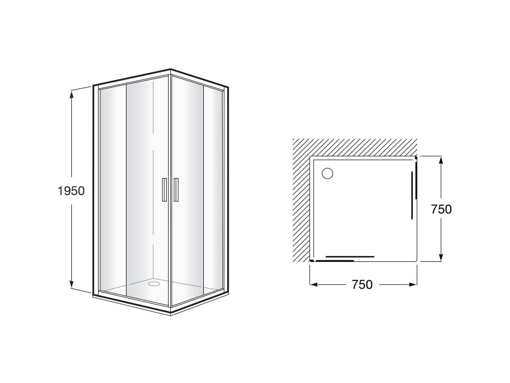 LATERAL ANG DUCHE 75CM URA NEW TR - 3