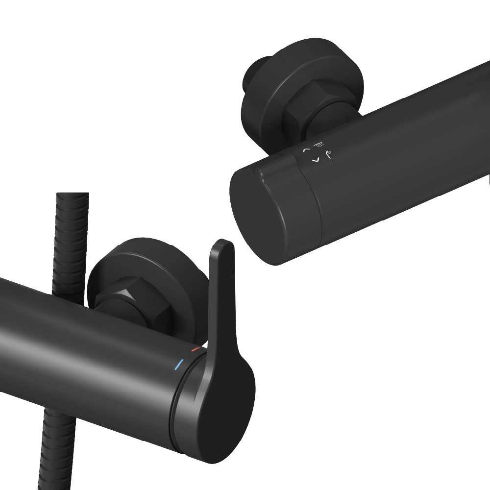 Columna de ducha monomando Sensea Essential negro - 6