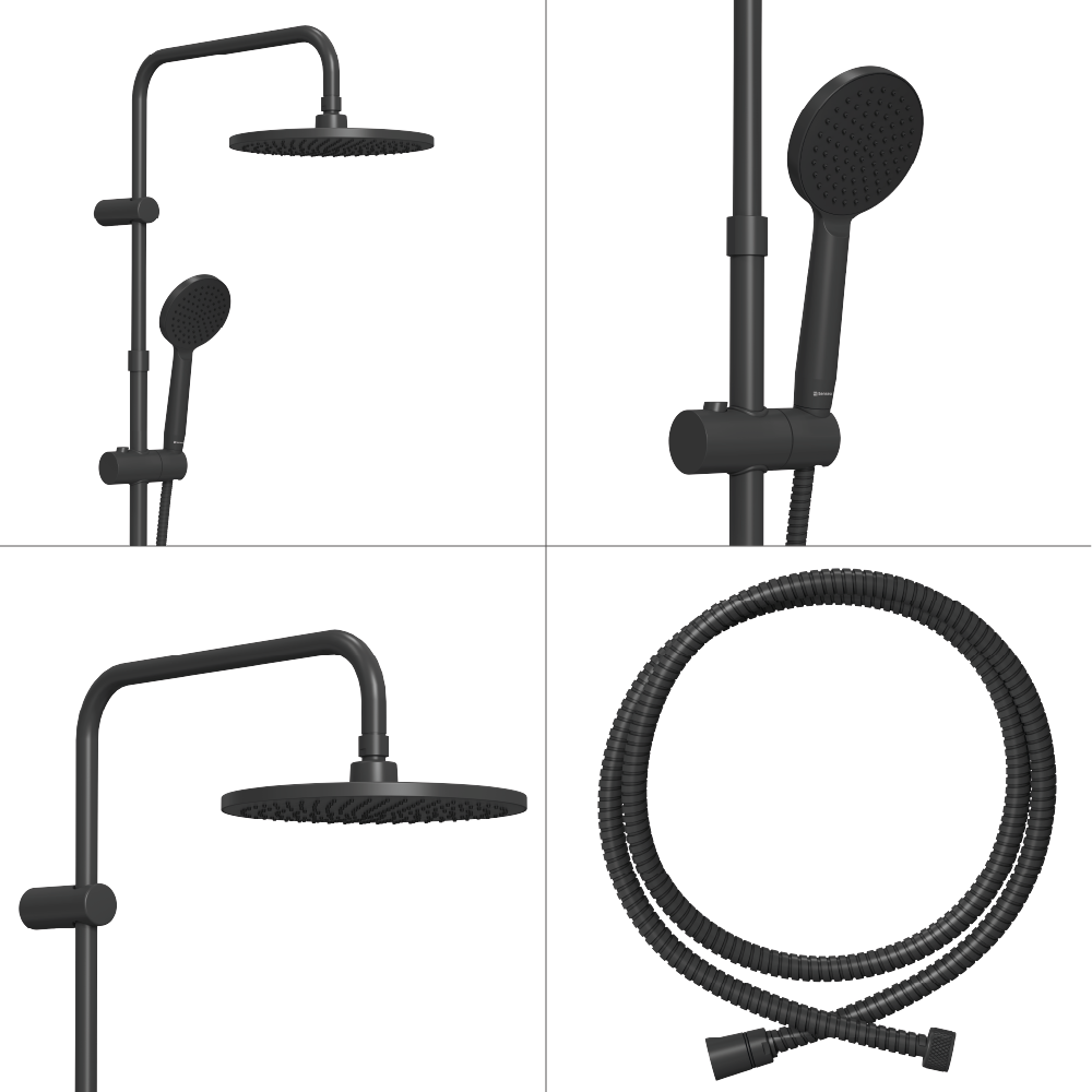 Columna de ducha termostática Sensea Essential negro - 6