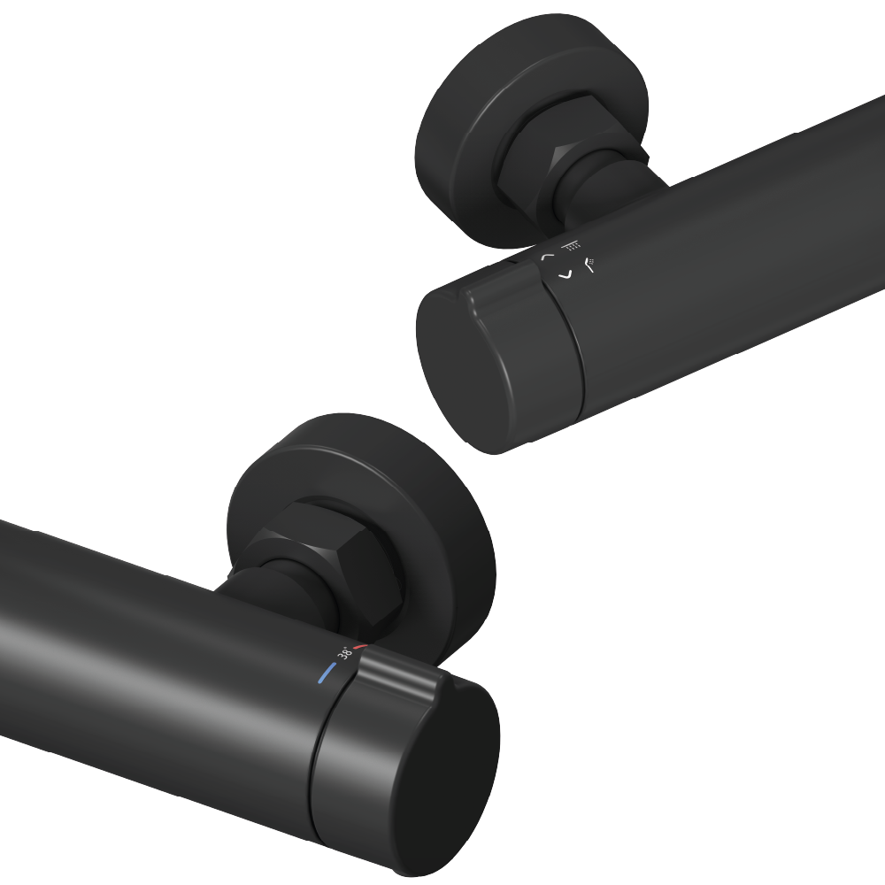 Columna de ducha termostática Sensea Essential negro - 5