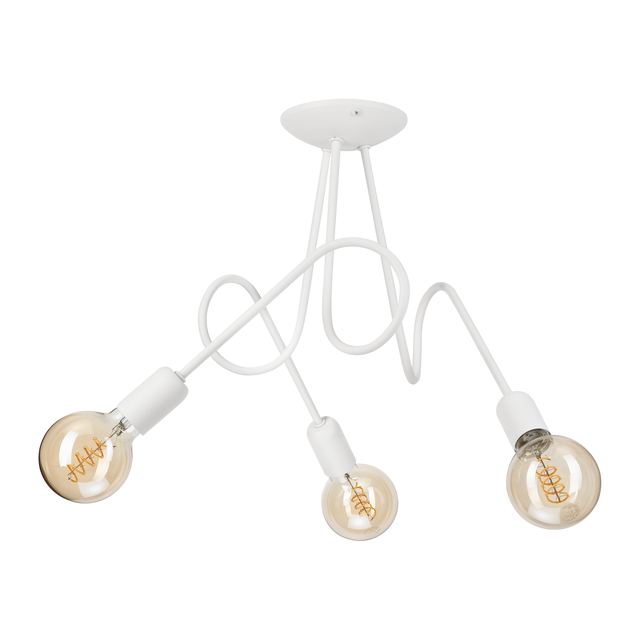 Lampa sufitowa Lizzy biała 3 x E27 Lamkur