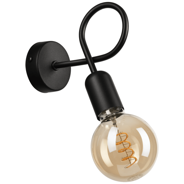 Kinkiet Lizzy czarny E27 Lamkur