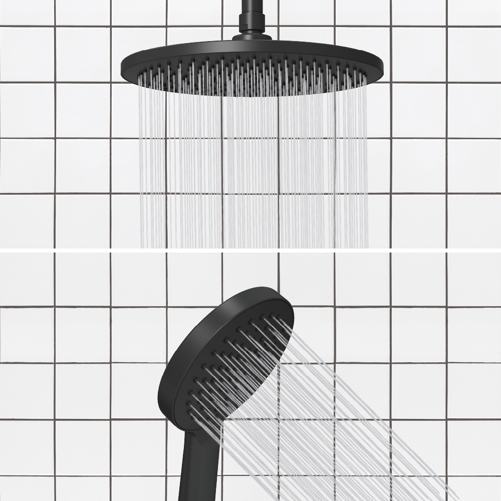 Colonna doccia con miscelatore Essential Sensea con rubinetto manuale cromo - 7