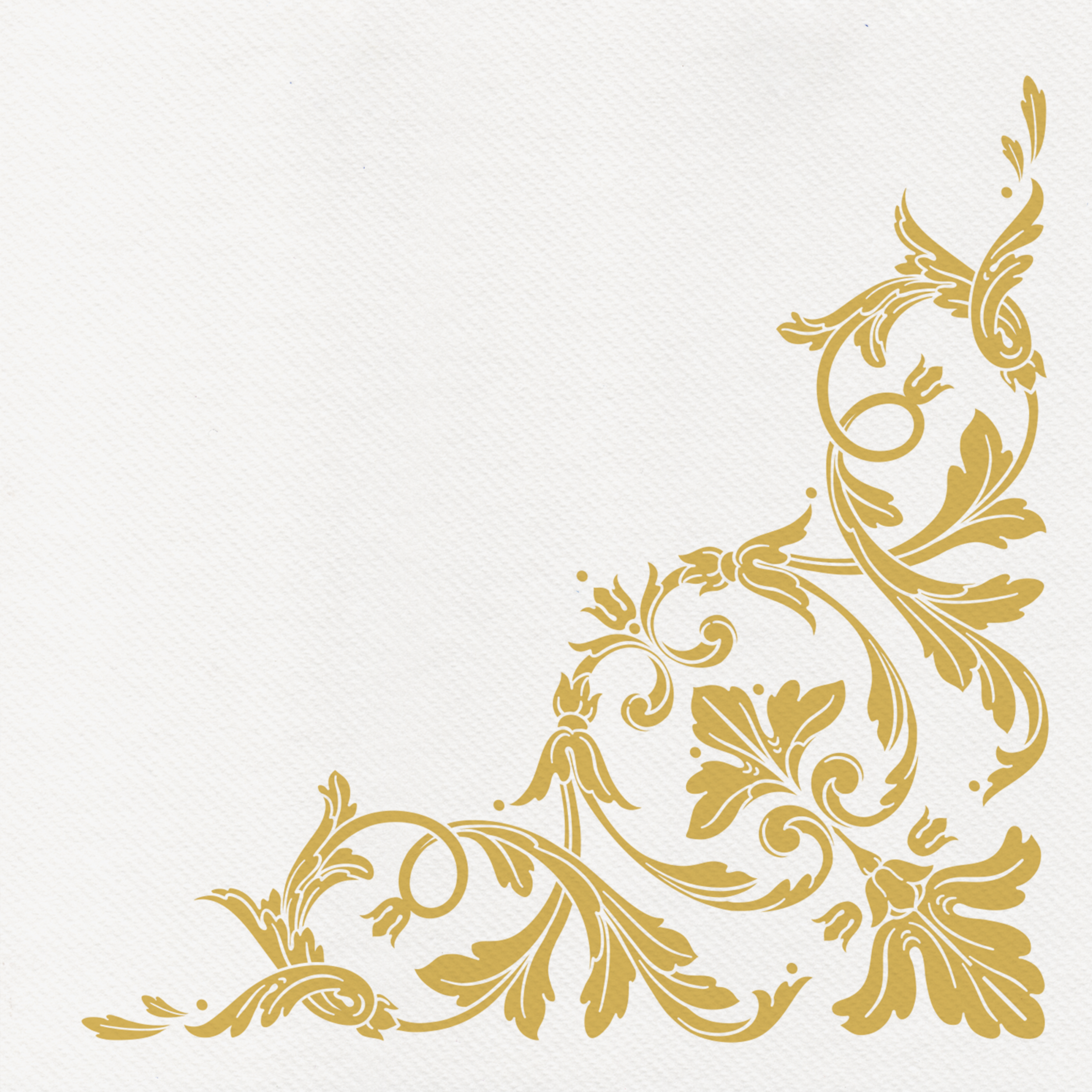 Serwetki Airlaid Gold White 40 x 40 cm 12 szt.
