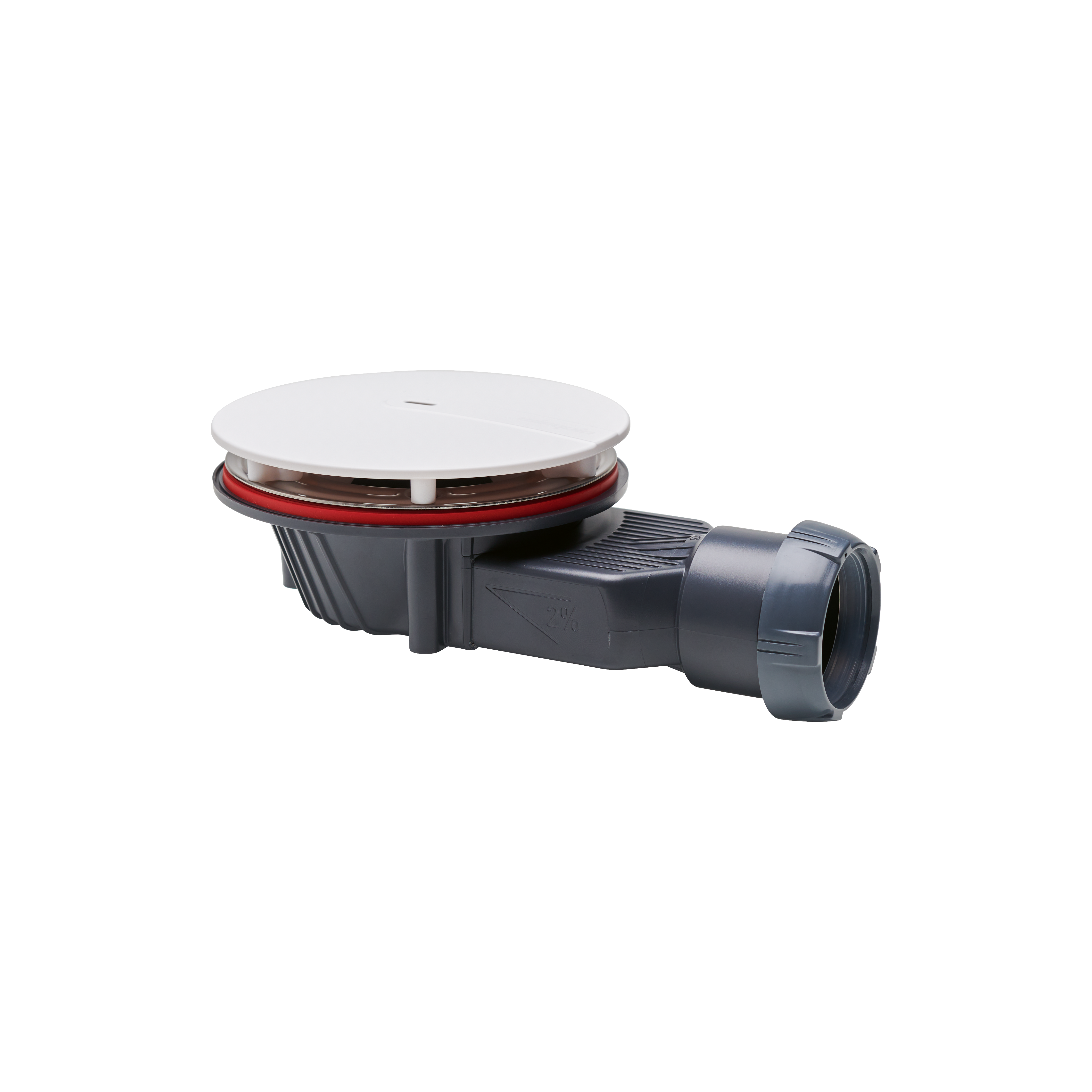 Syfon brodzikowy niski 90mm Slim+ biały WIRQUIN