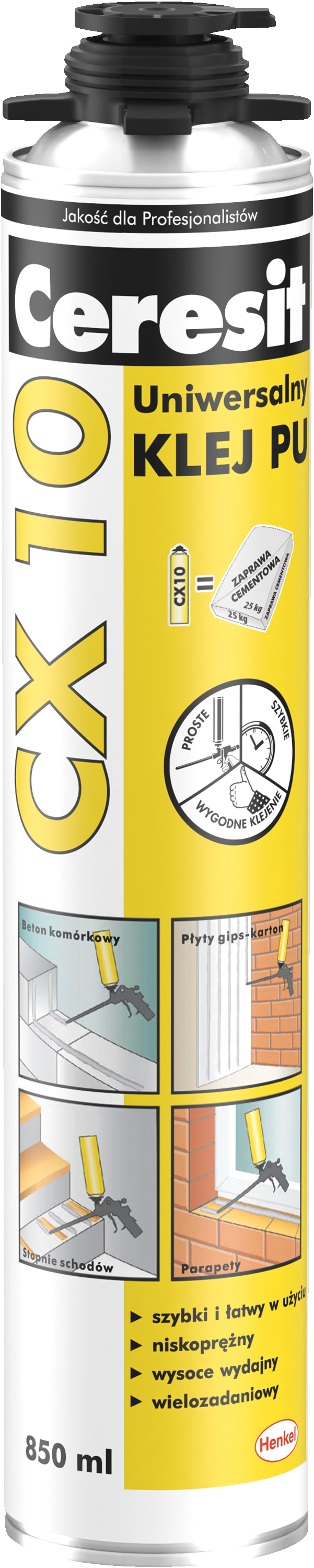 Klej uniwersalny poliuretanowy CX10 850 ml CERESIT