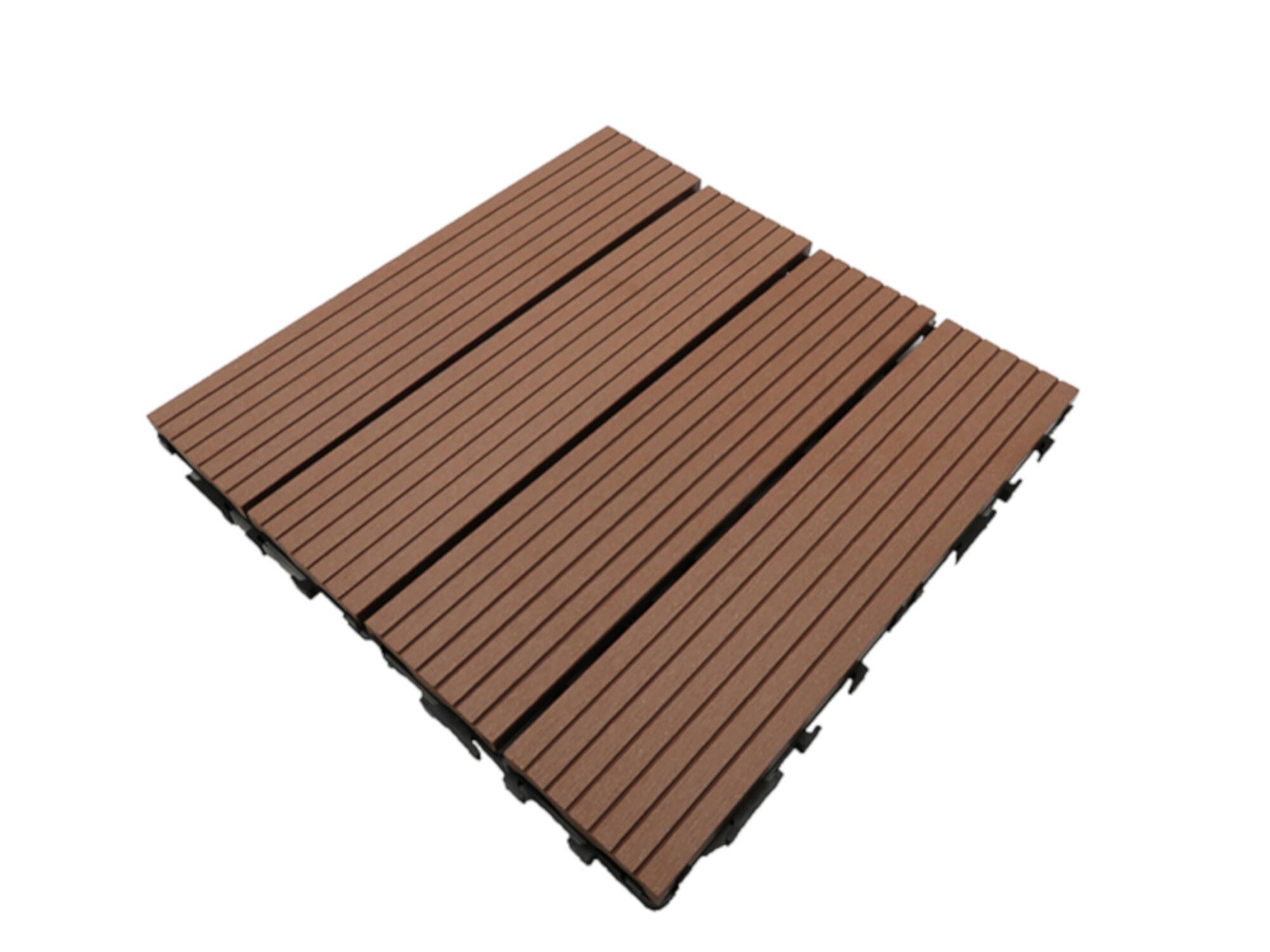 Baldosa composite 30 x 30 cm y 22 mm marrón xyltech clase de uso 4