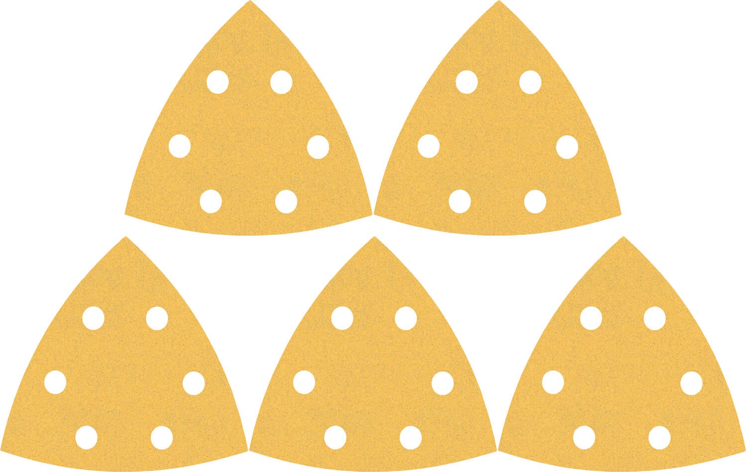 Papier abrasif pour ponceuse delta 93x93 mm lot de 5 - BOSCH - 2