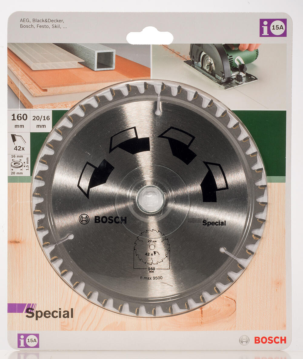 Lame de scie circulaire pour multimatériaux BOSCH Spécial 160x20x2 mm 42 dents - 2