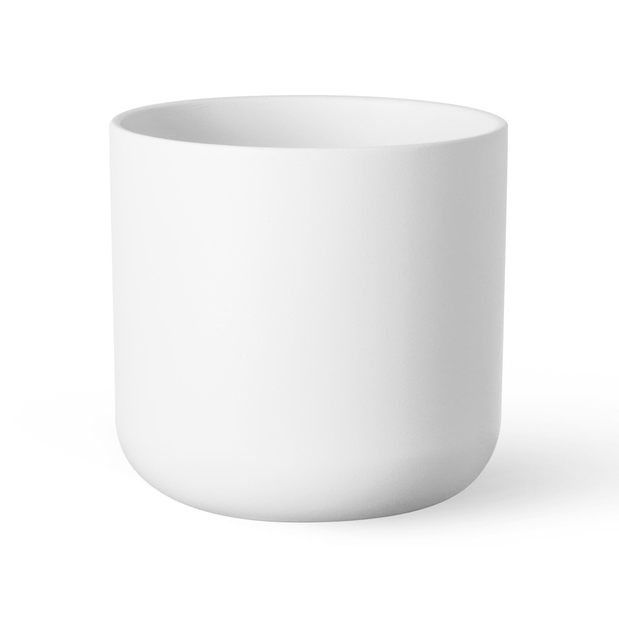 Maceta de cerámica red kale blanco de 14cm