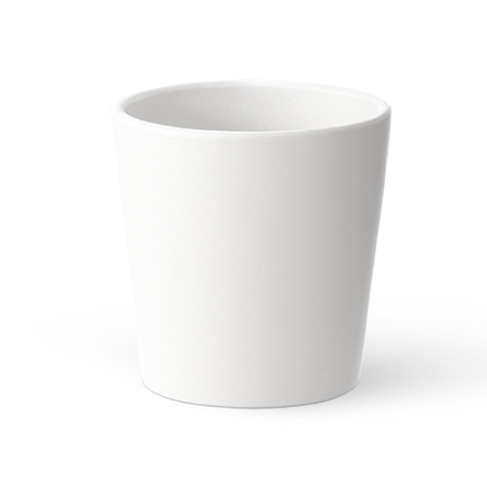 Maceta de cerámica red coco blanco de 14cm