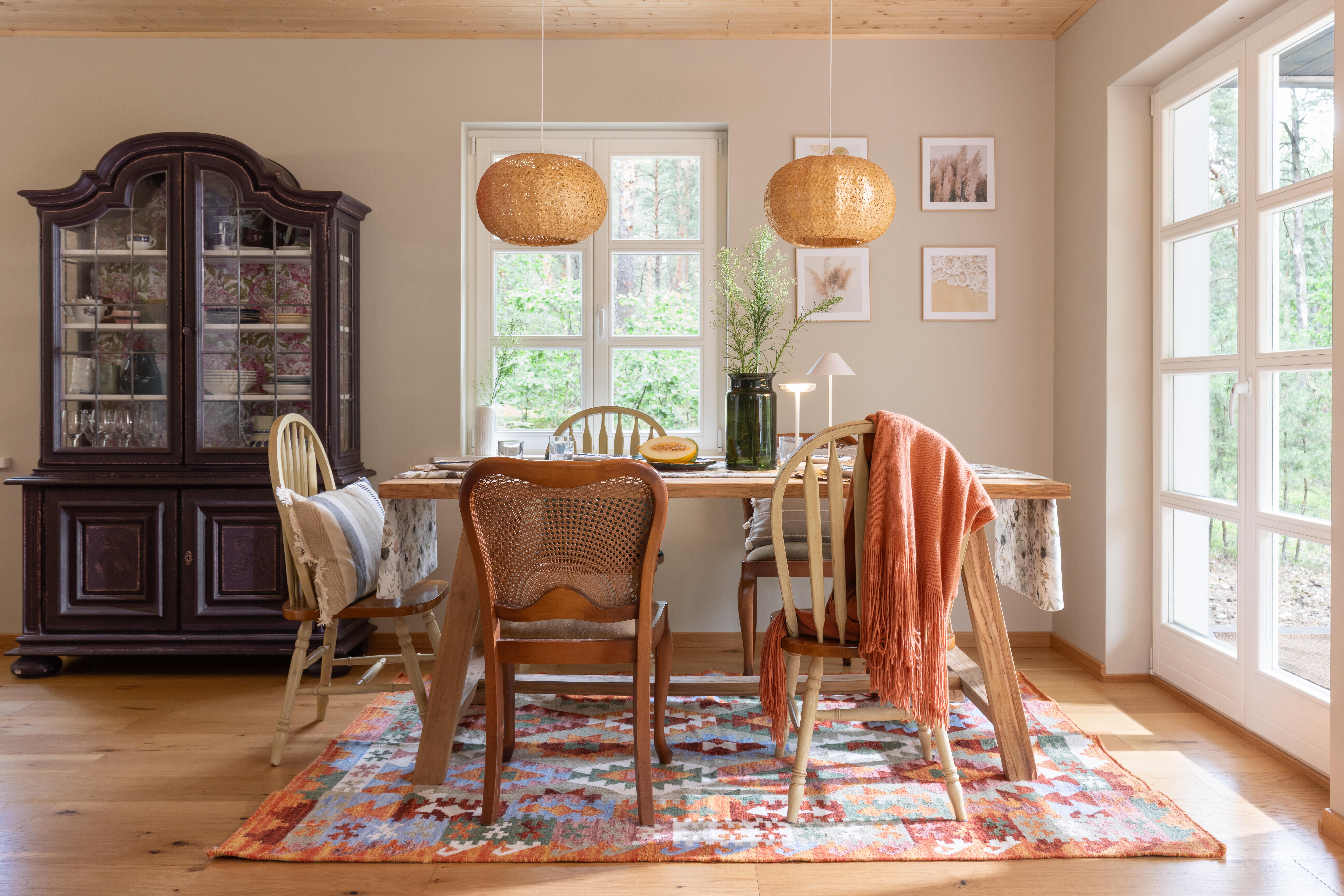 Lampa wisząca Hana bambus E27 Inspire - 2