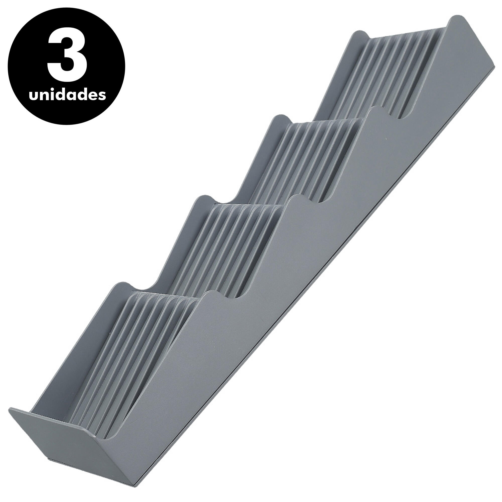 Pack de 3 organizadores de cubiertos de 5x39,5x11,5 cm