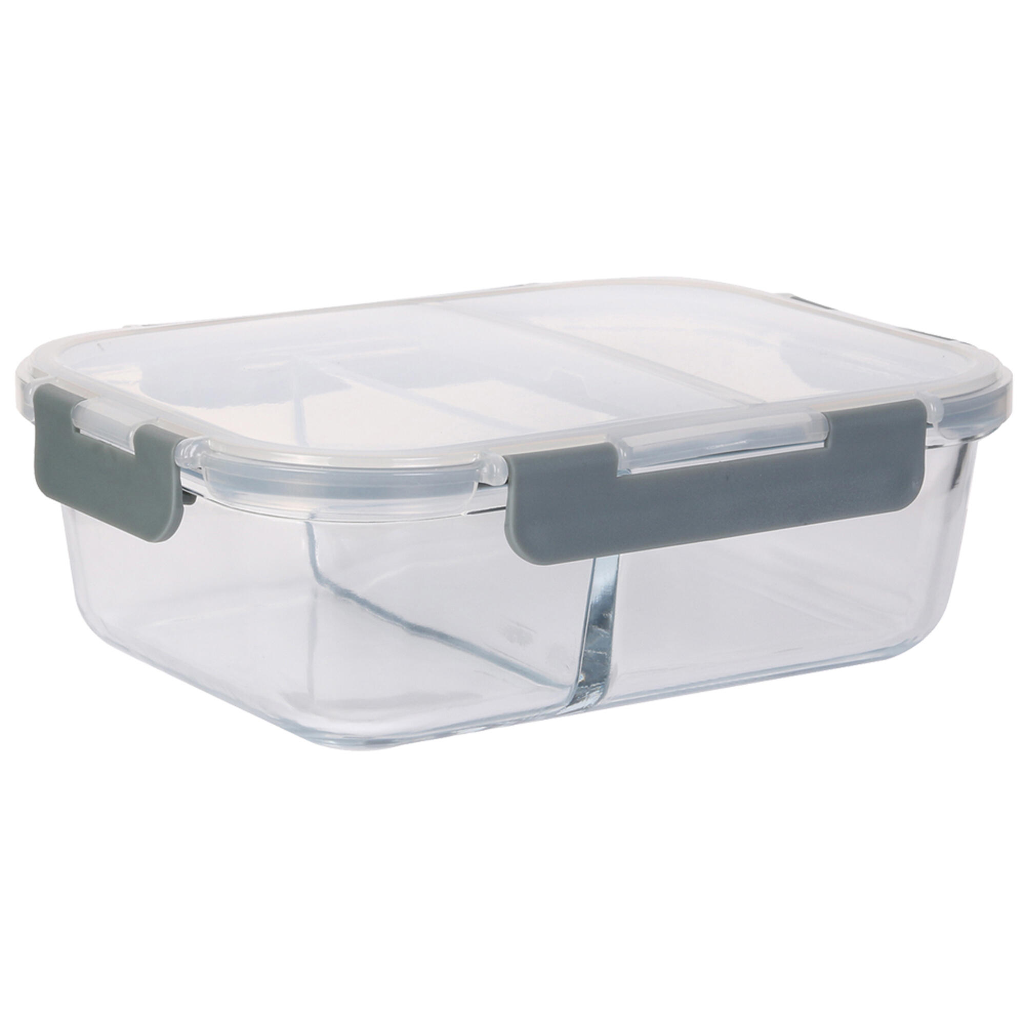 Pack de 2 tuppers herméticos con compartimentos de 0,3 y 0,5 litros - 4