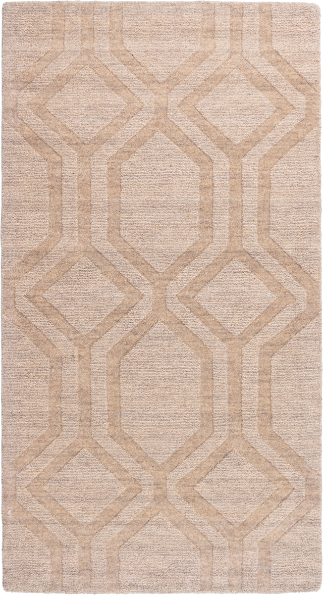 Dywan wełniany Lape Wool geometryczny beżowy 170 x 230 cm