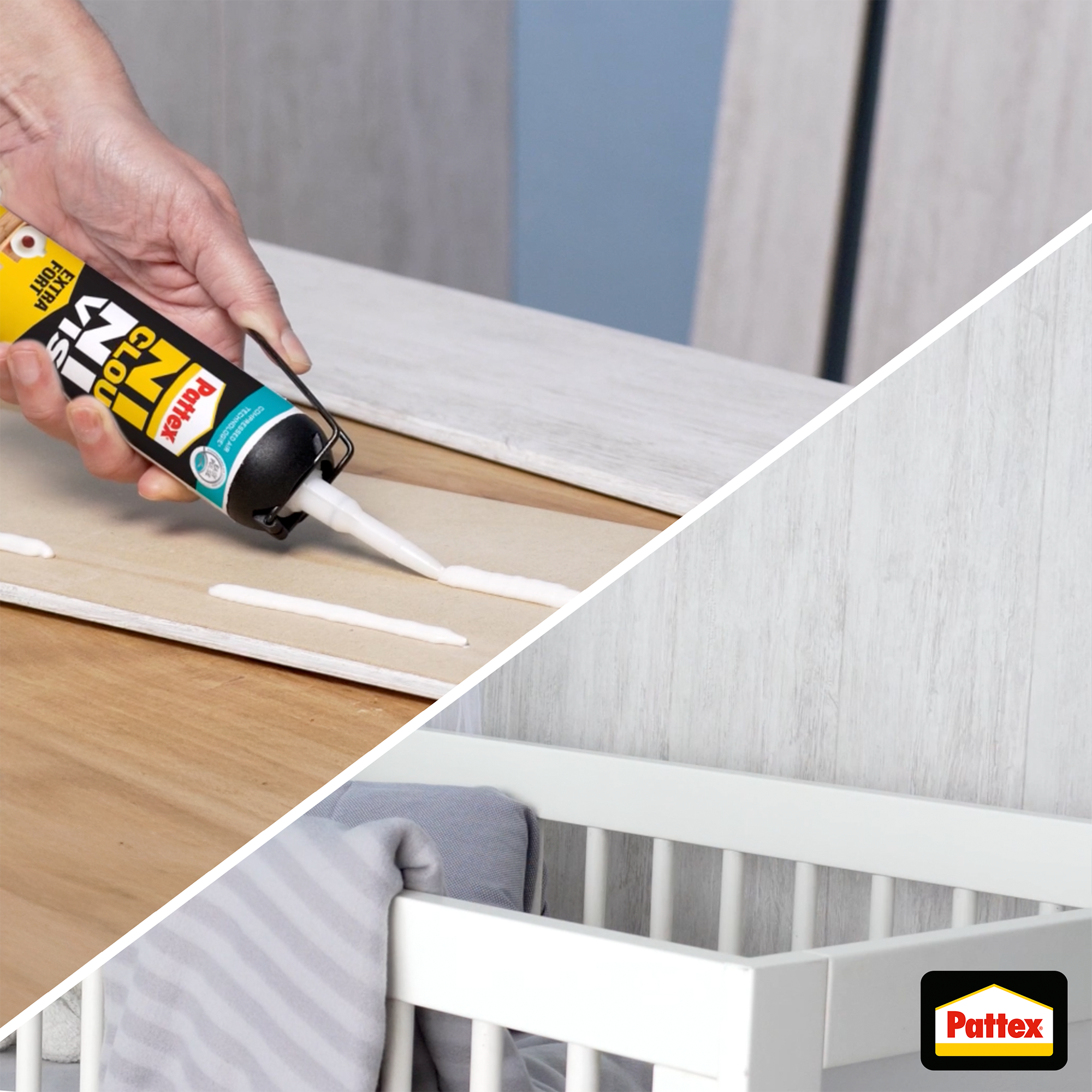 Colle de fixation pâte acrylique Ncnv extra fort msp PATTEX, 266 g blanc - 3