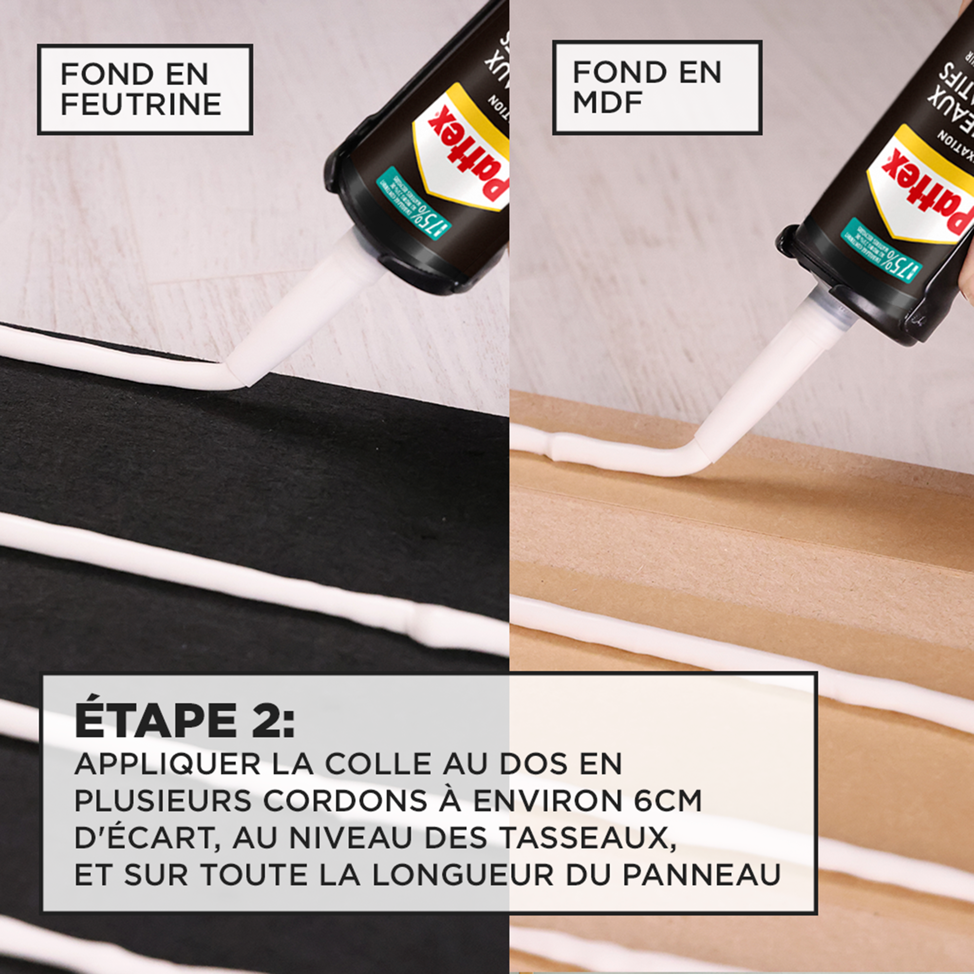 Colle de fixation panneaux décoratifs PATTEX 470 gr - 4
