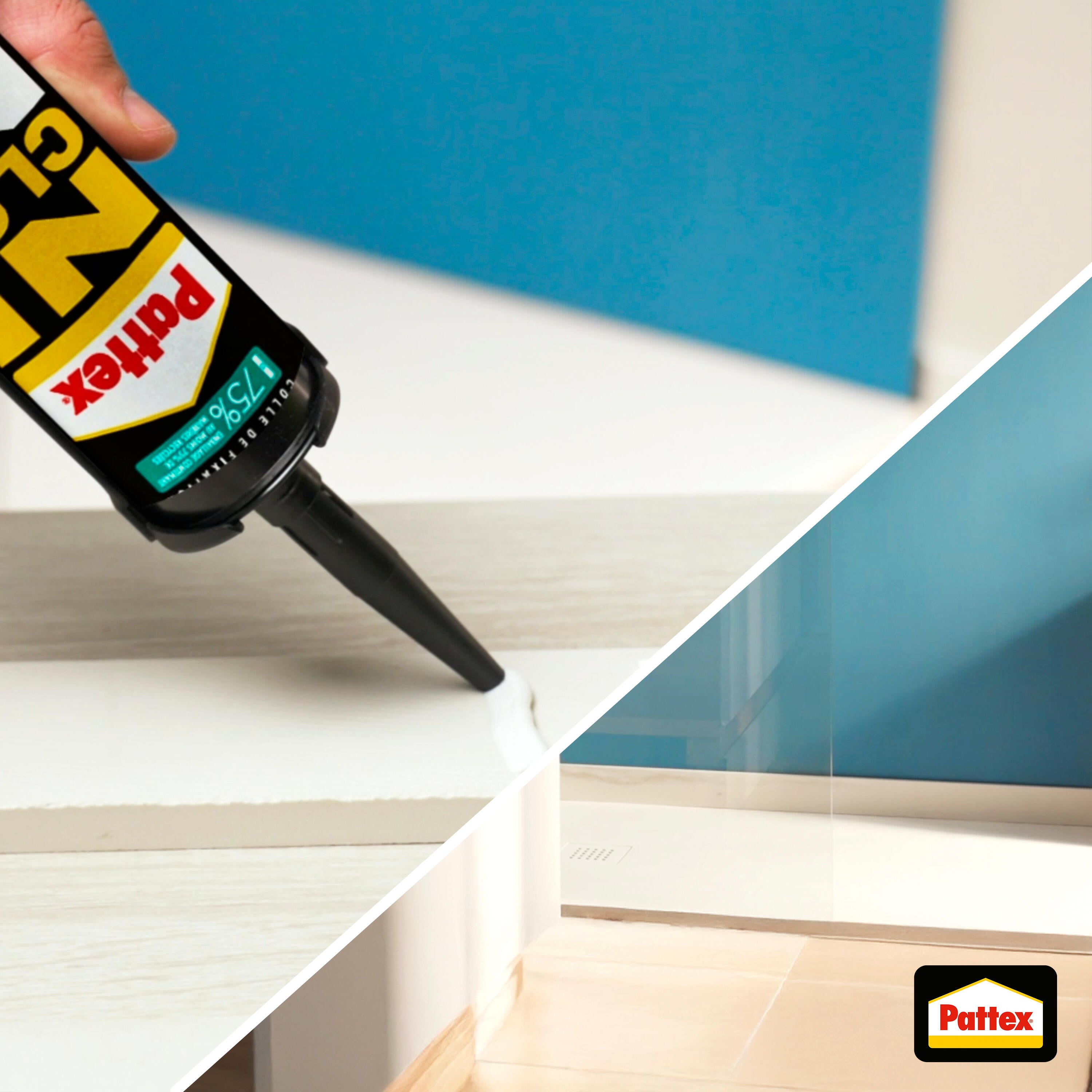 Colle de fixation pâte MS polymère Ncnv résiste à l'eau PATTEX, 450 g blanc - 4