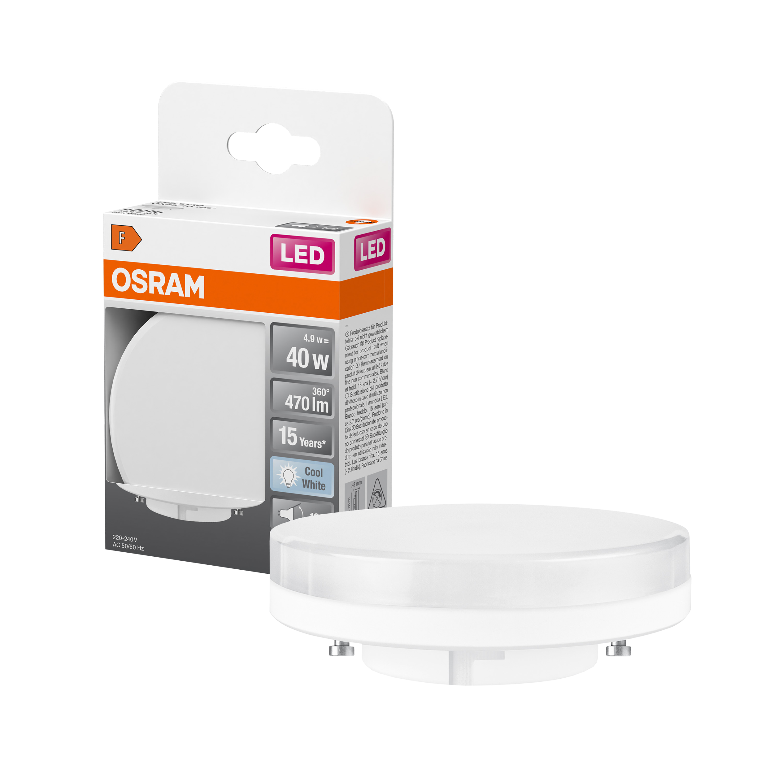 Żarówka LED GX53 4,9 W 500 lm Neutralna biel Osram