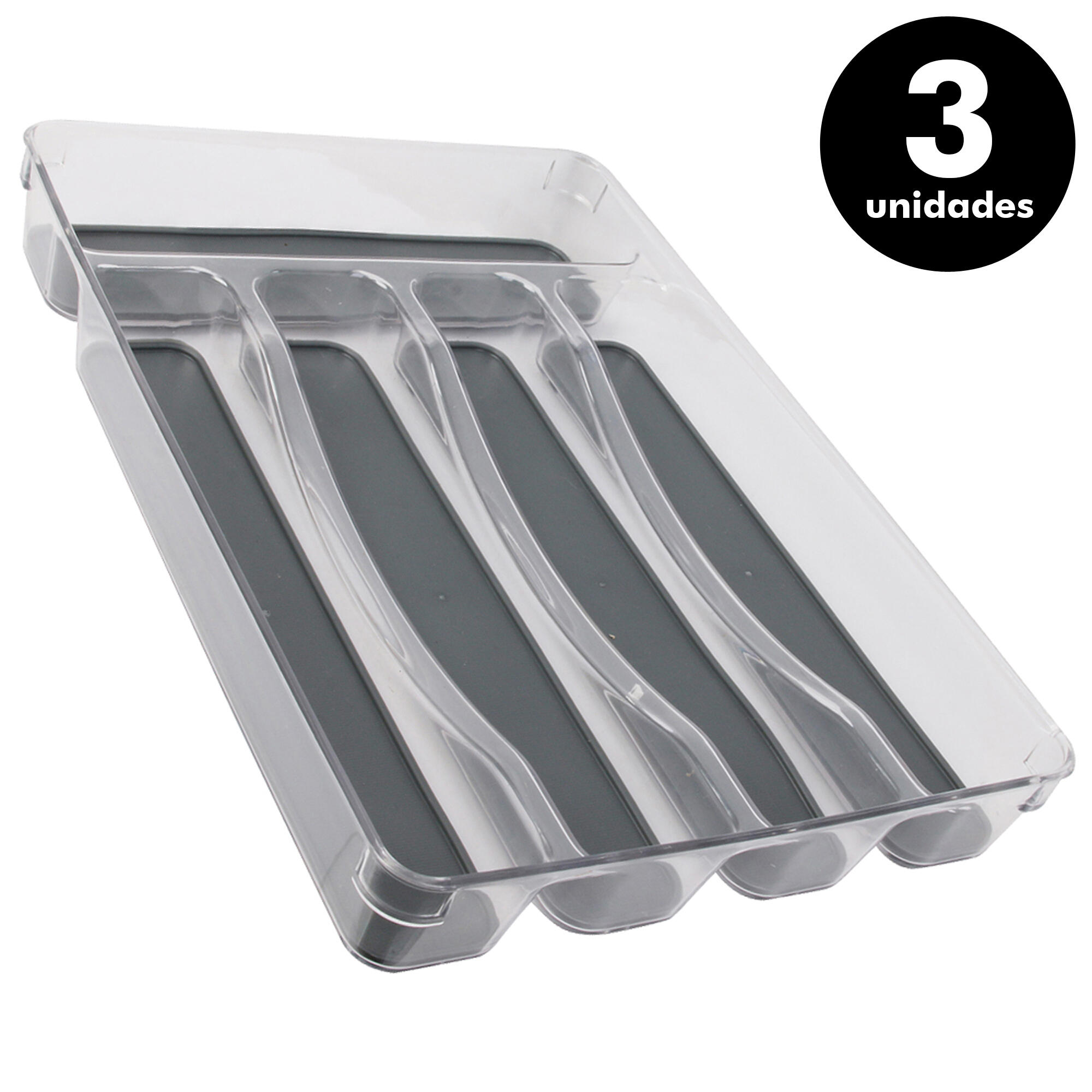 Pack de 3 organizadores de cubiertos de 32,5 cm de ancho