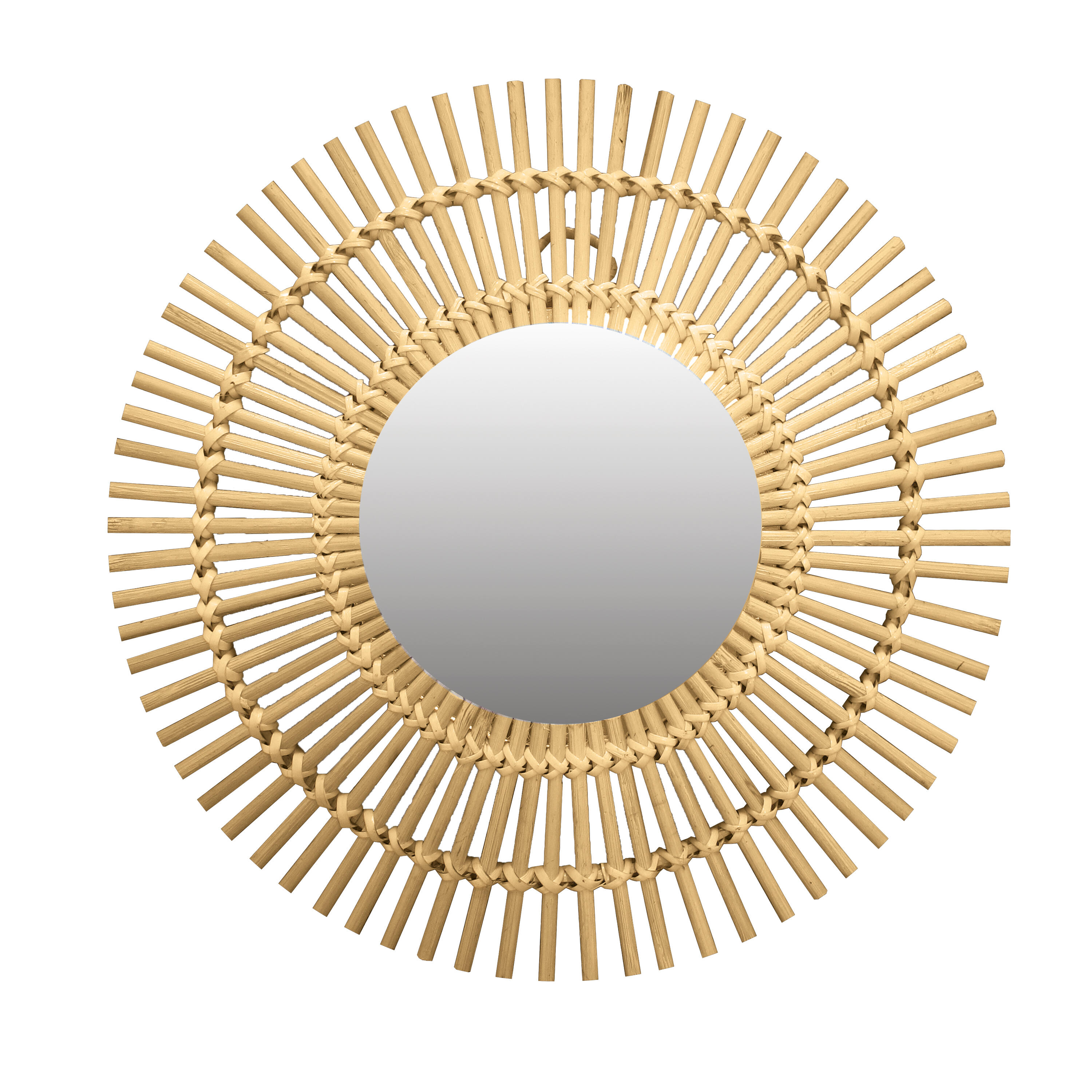 Miroir rond bambou naturel Bamboo INSPIRE diam.30 cm - 3
