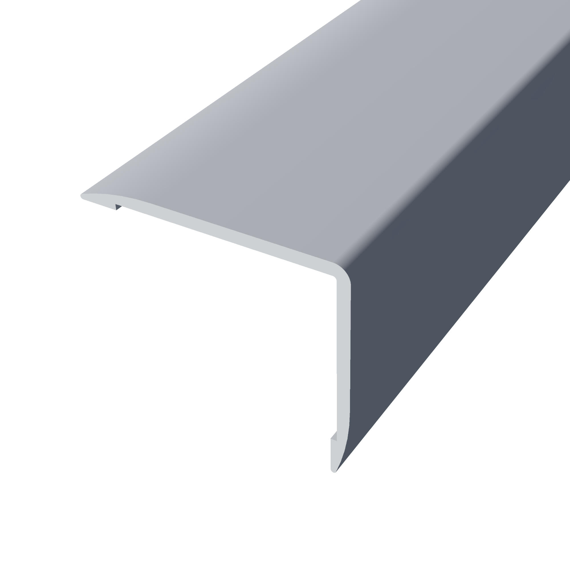 Perfil de canto de aluminio color gris de 270cm BAGLINOX | Leroy Merlin