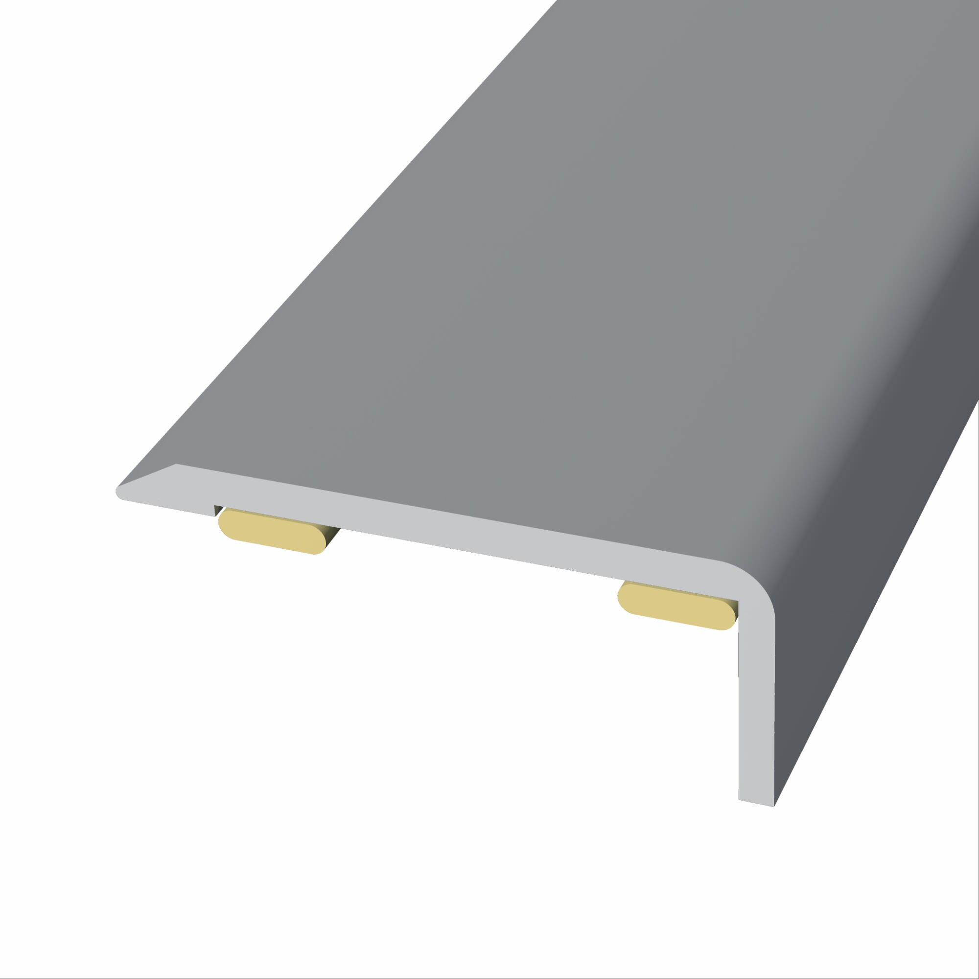 Perfil de canto de aluminio color gris de 270cm BAGLINOX | Leroy Merlin