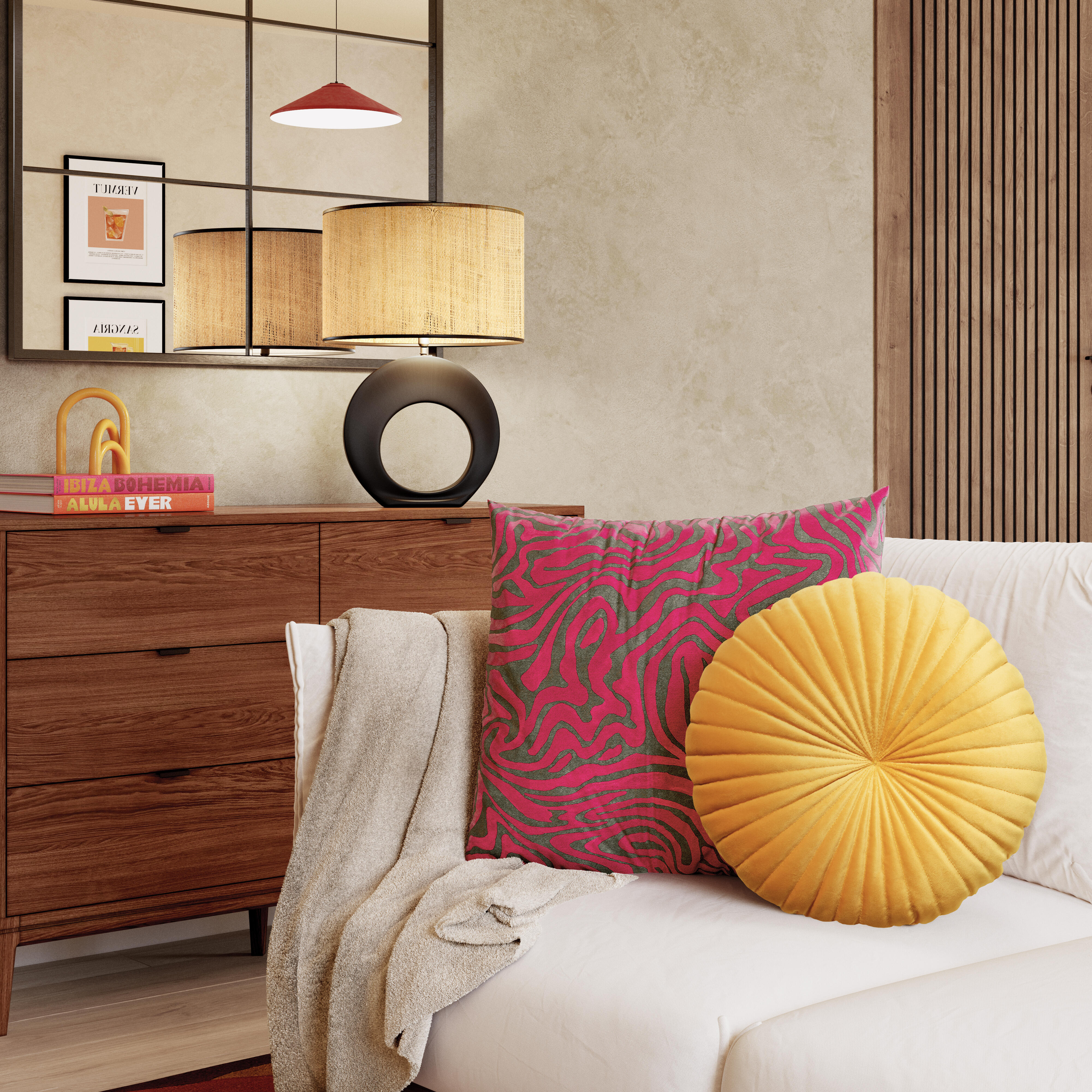 Manta franela New Kieran rectangular INSPIRE poliéster liso beige de 130x170 cm - 6