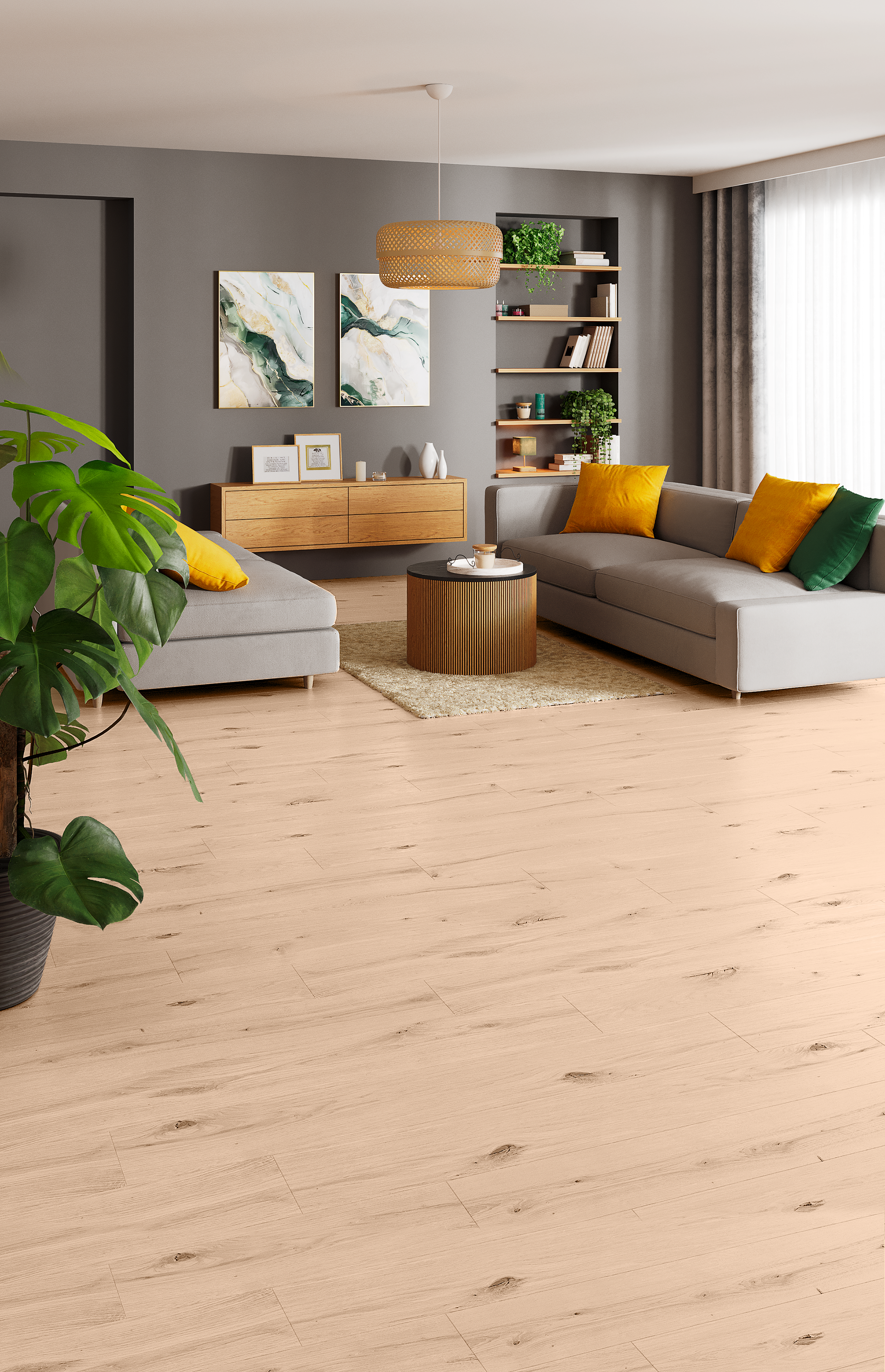 Panele podłogowe laminowane wodoodporne AC5 8 mm Artens Foligno - 4