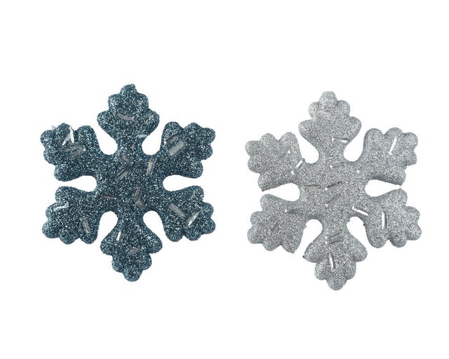 Fiocco di neve in poliestere blu