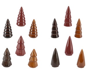 Decorazioni Creative Per Albero Teste Di Cervo In Legno Rosso Per