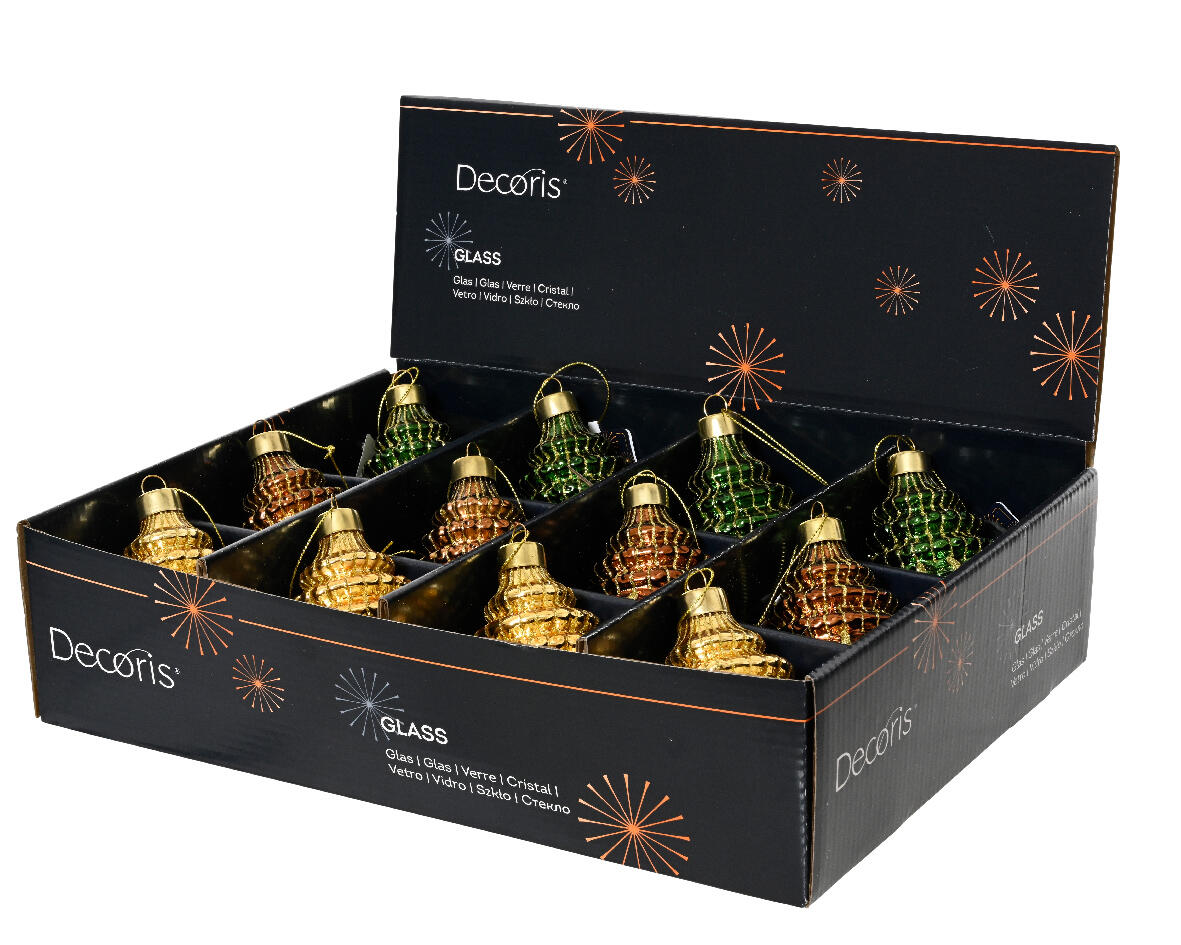 Decorazione per albero di natale in vetro verde - 2