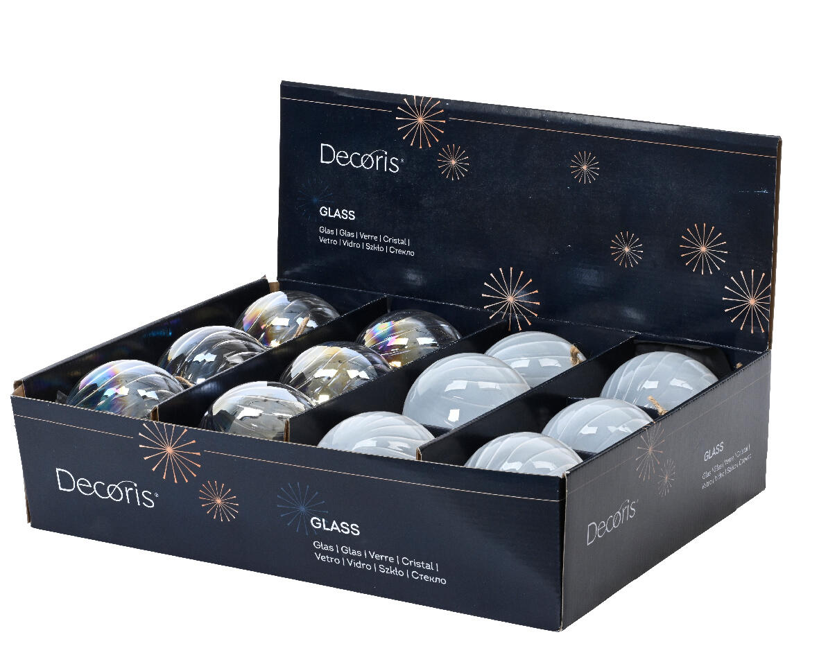 Babbo Natale multicolore in vetro L 10 x P 10 x H 10 cm - 2