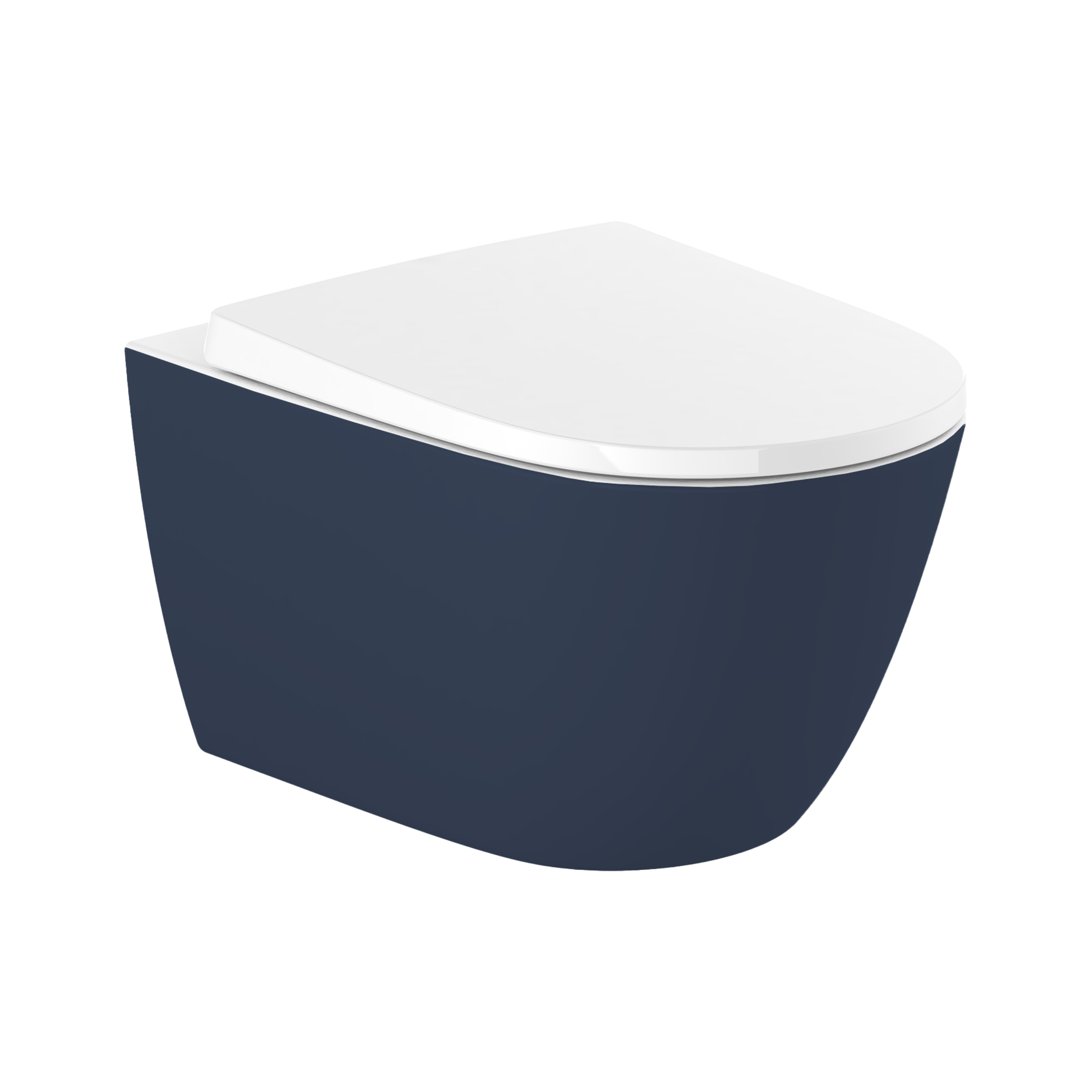 Miska WC wisząca bezkołnierzowa Navy Blue ROCA