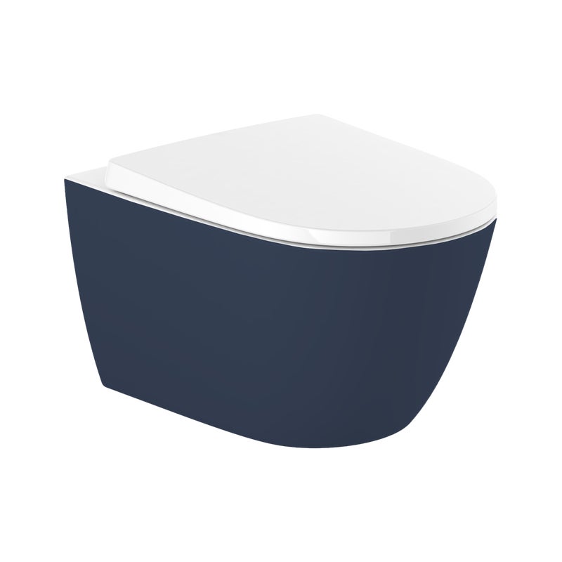 Miska WC wisząca bezkołnierzowa Navy Blue ROCA